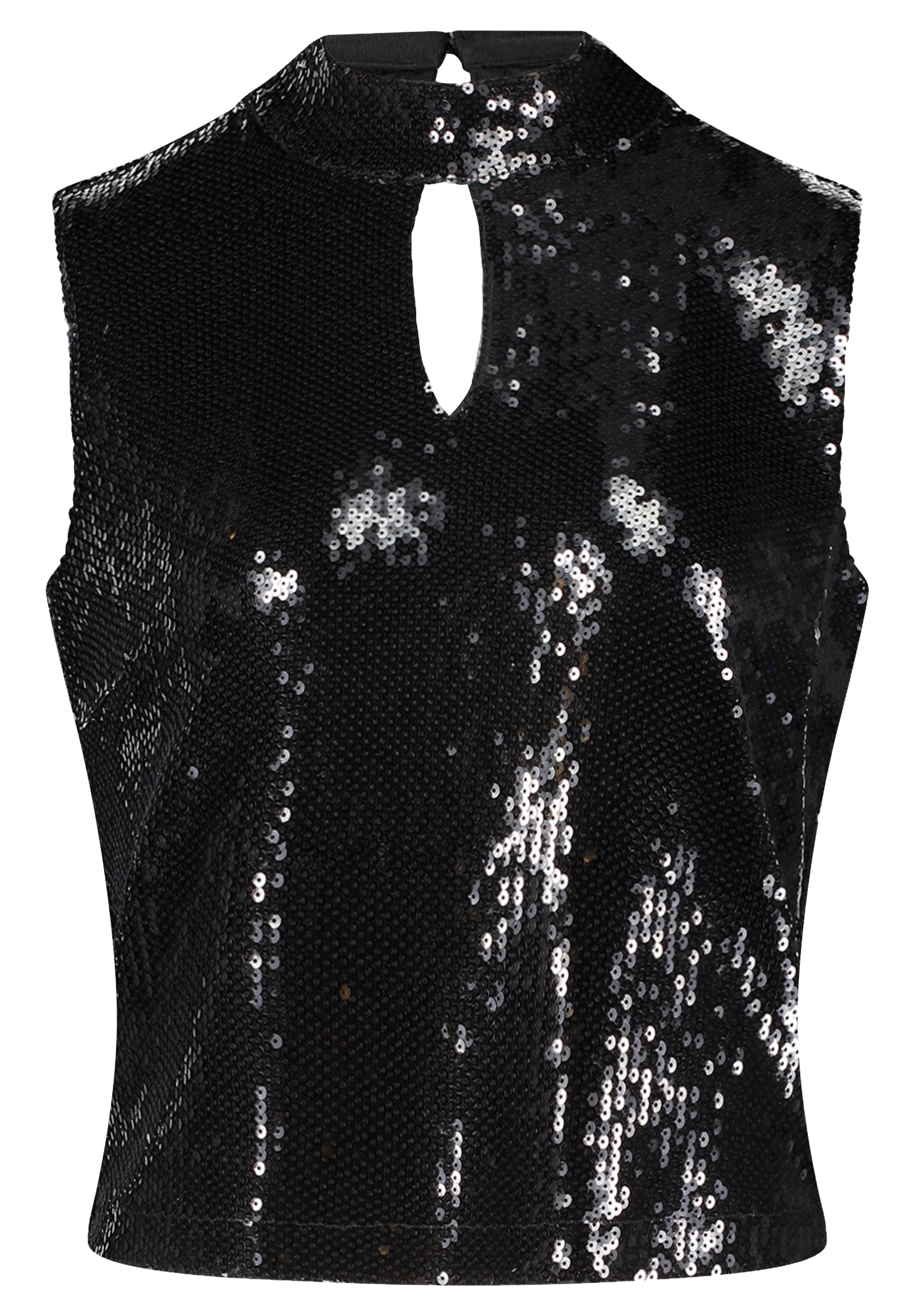 Vera Mont T-Shirt »Vera Mont Damen Pailletten-Top mit Stehkragen«, (1 tlg.)