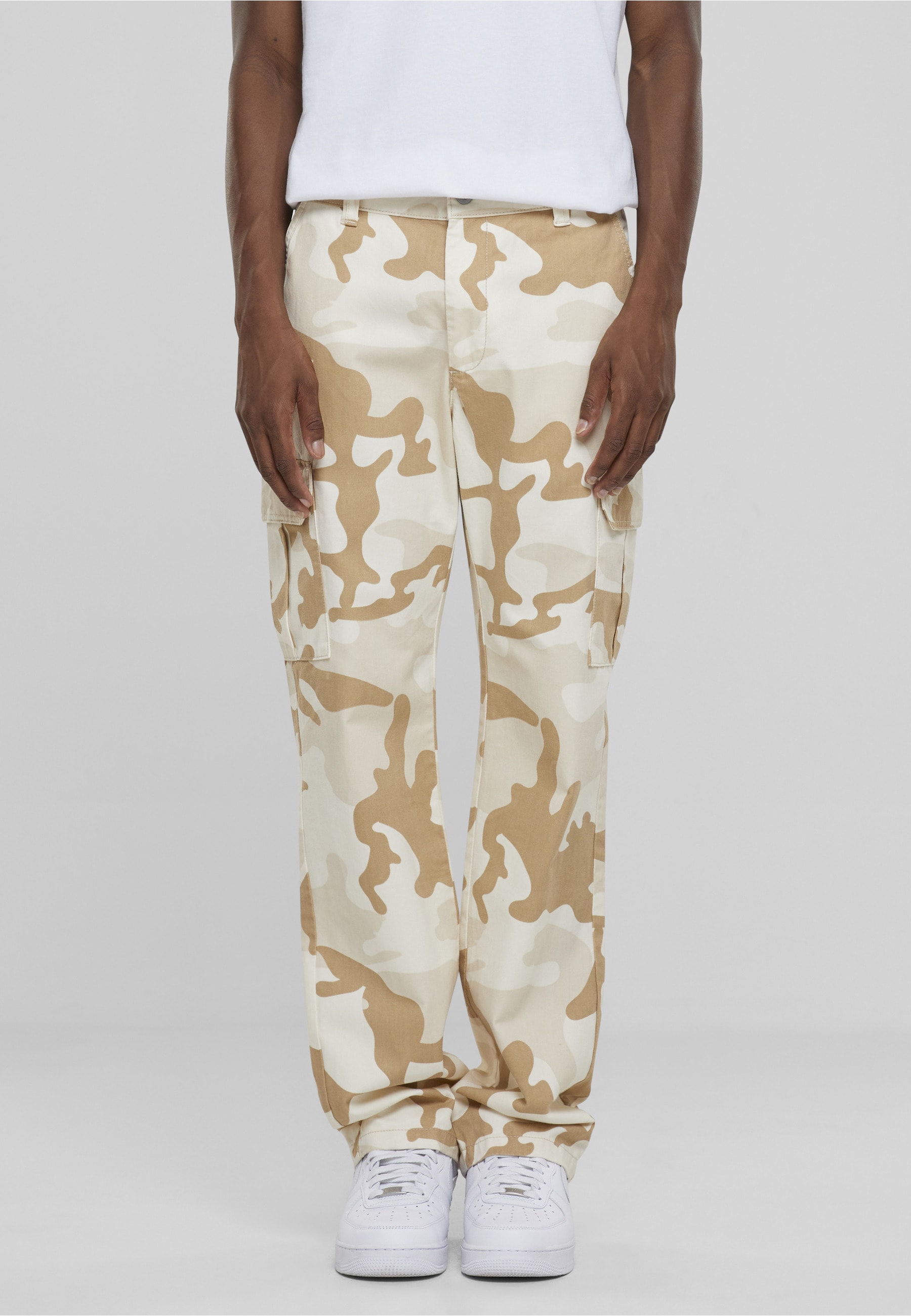URBAN CLASSICS Cargohose »Urban Classics Herren Straight Leg Camo Cargo Pants«