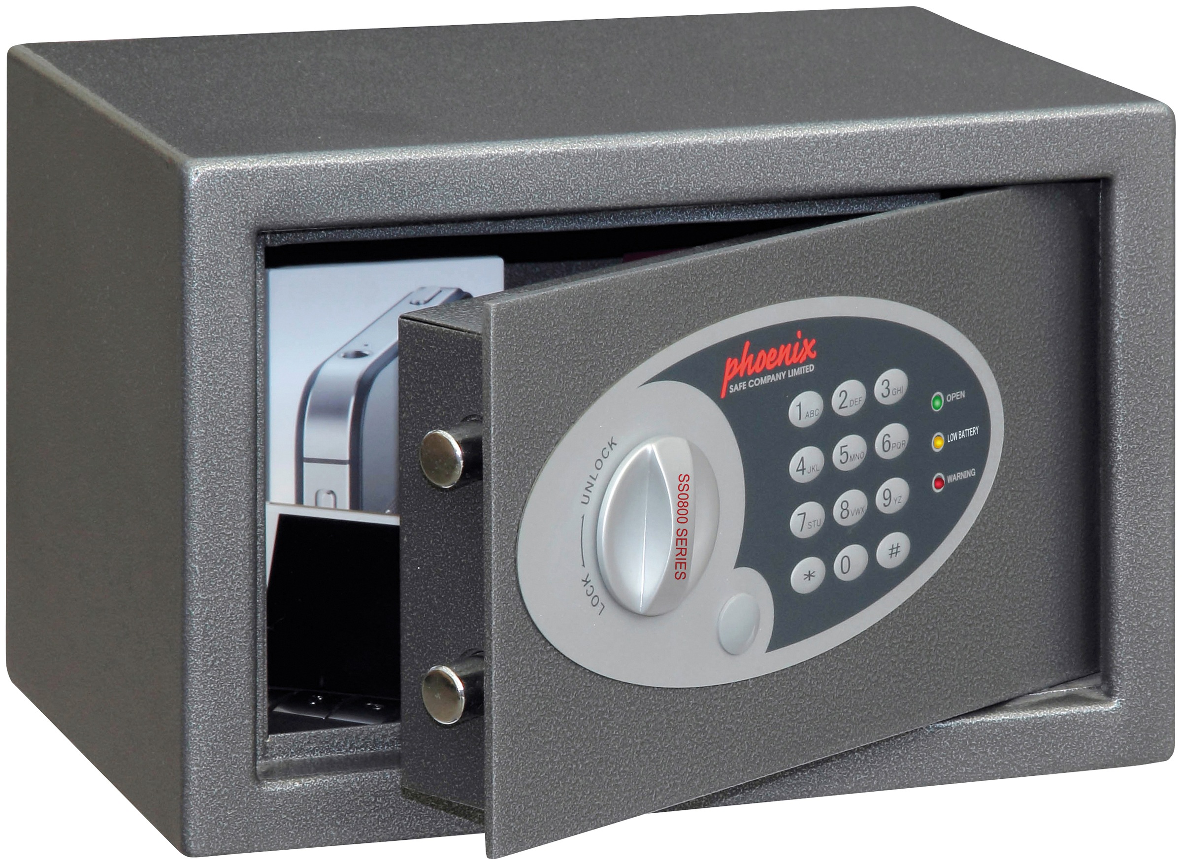 Phoenix Tresor »Vela Home & Office Safes SS0801E«, elektronisches Tastenschloss, Innenbeleuchtung, B/T/H: 30,5x16x19,5 cm