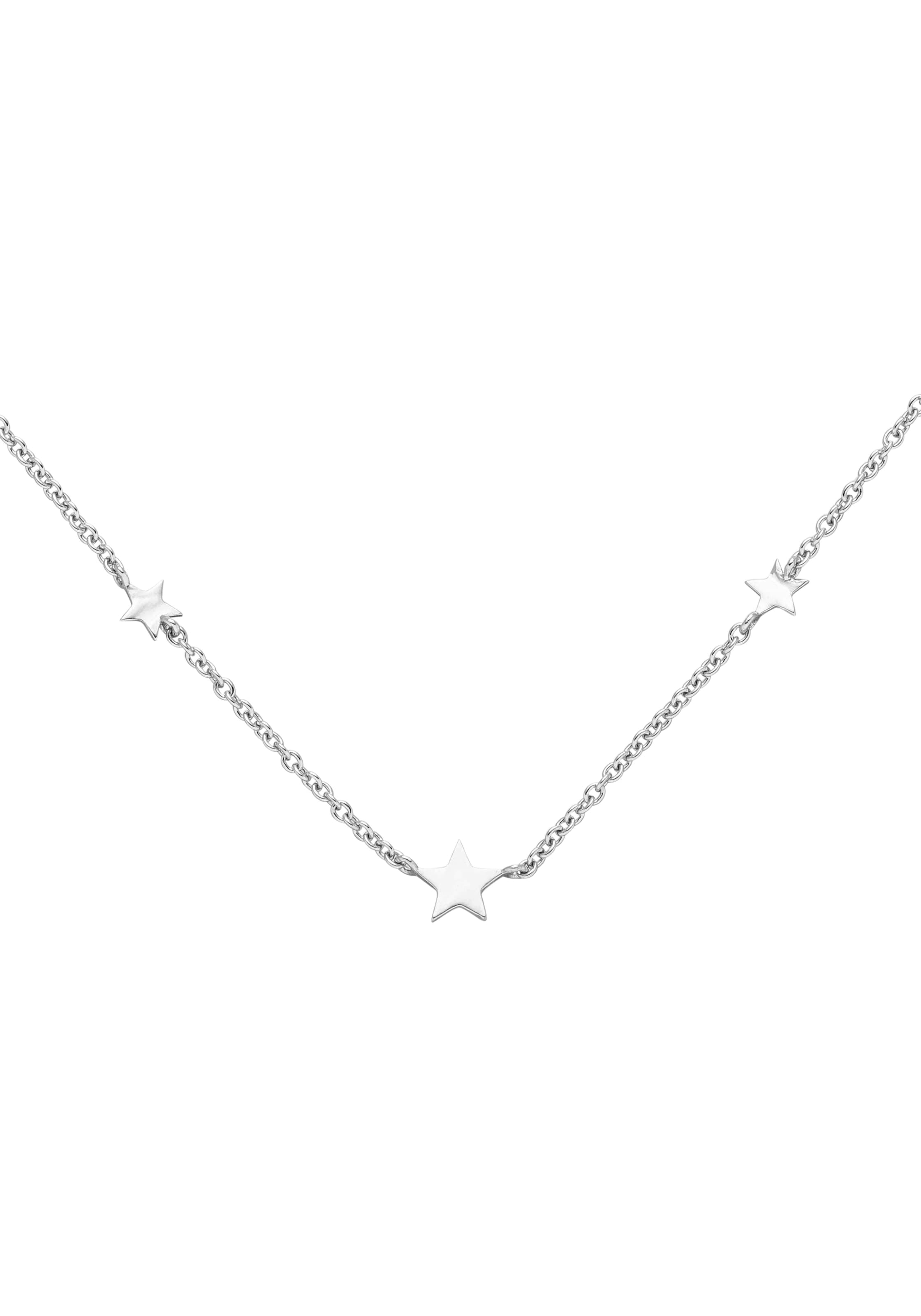 JOBO Collier »Kette mit 3 Sternen« 925 Silber 43 cm