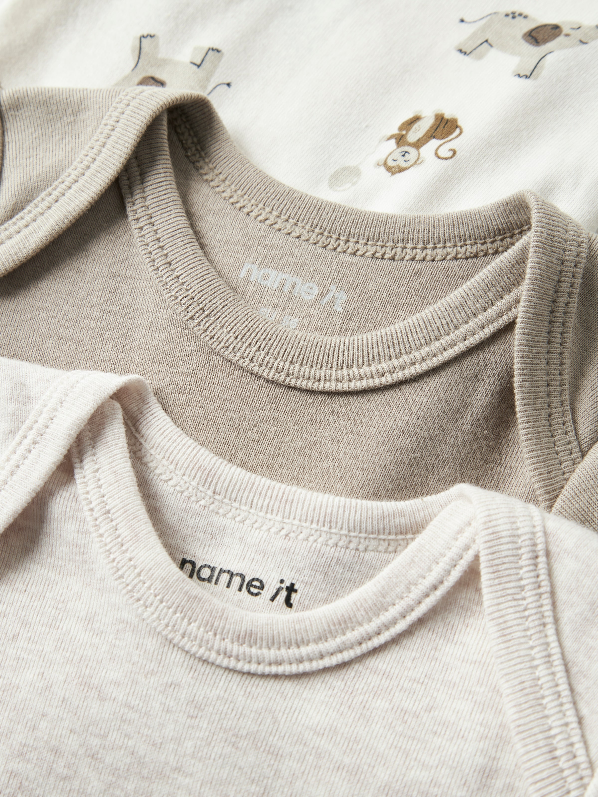 Name It Kurzarmbody »NBNBODY 3P SS ANIMAL NOOS« Packung, 3 tlg.