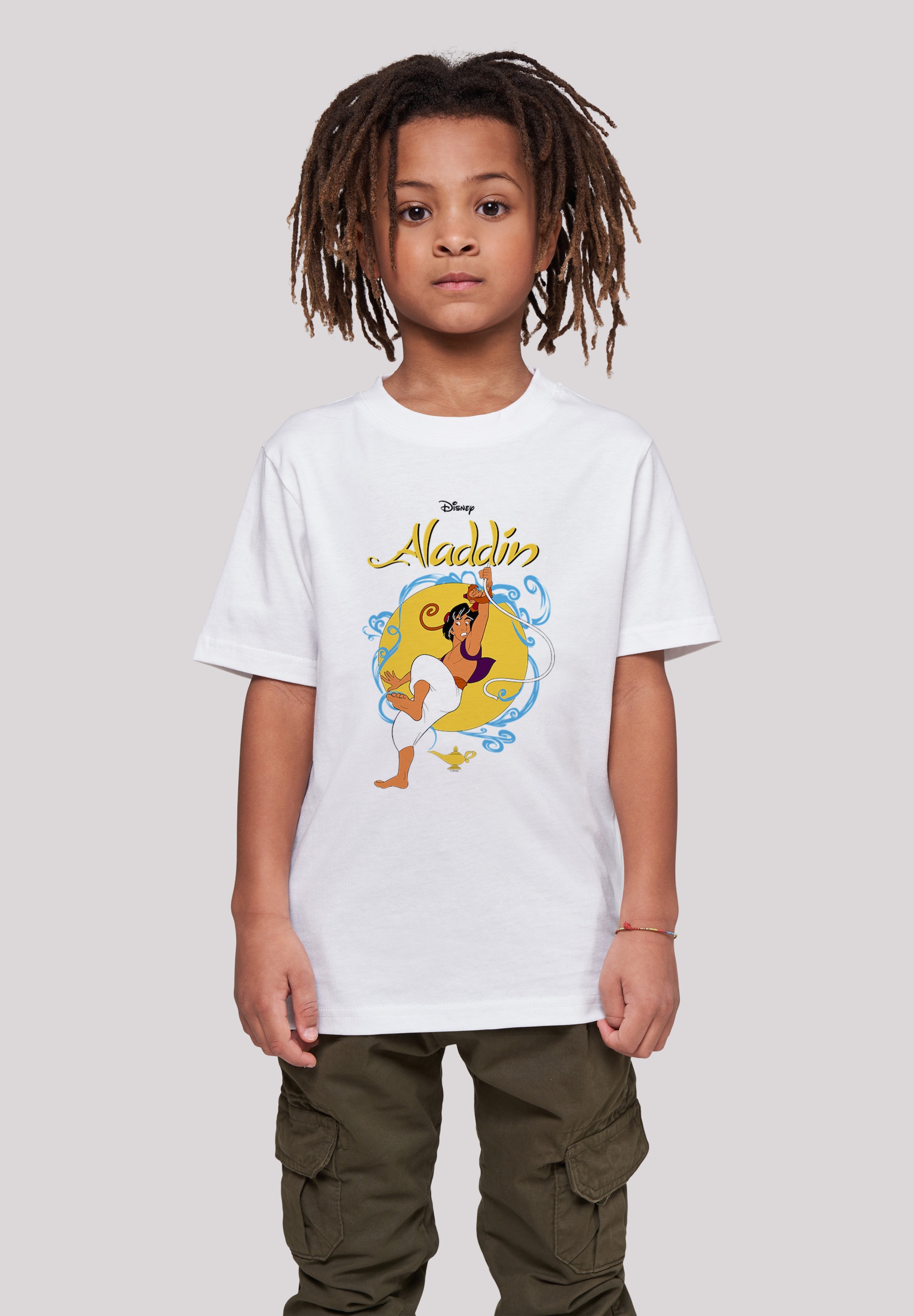 F4NT4STIC Kurzarmshirt »F4NT4STIC Kinder Aladdin Rope Swing with Kids Basic Tee«, (1 tlg.)