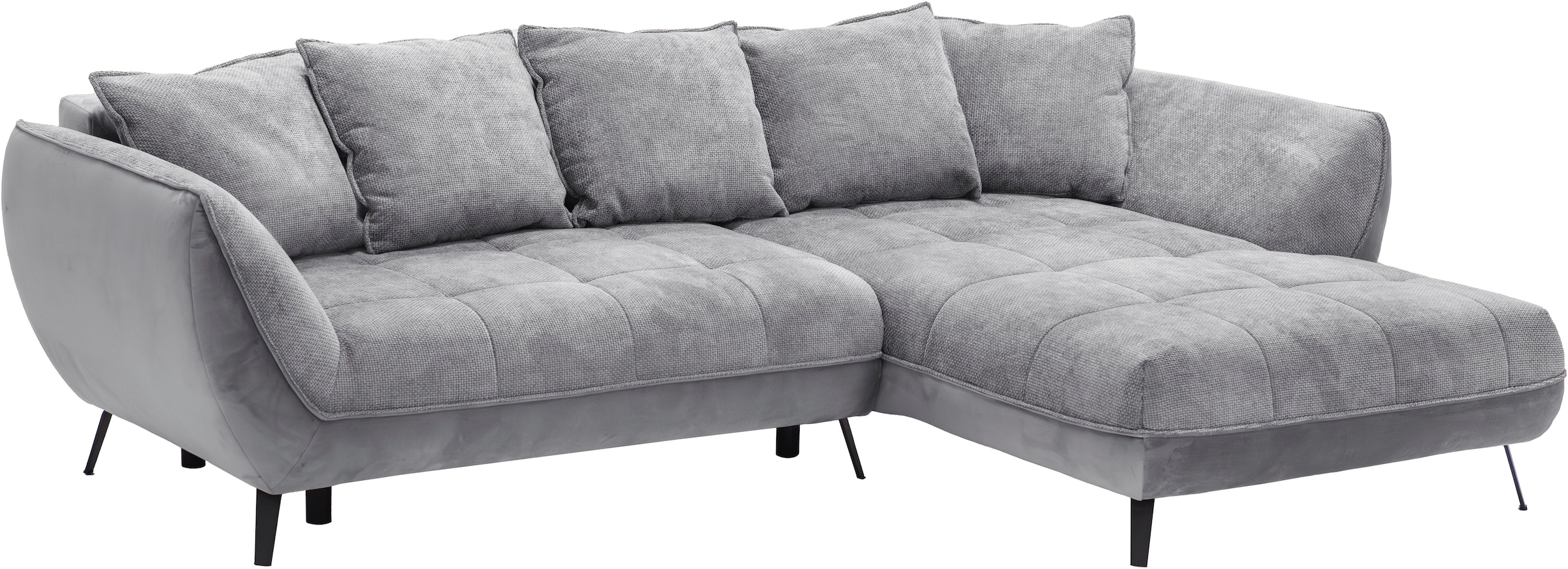 exxpo - sofa fashion Ecksofa »Midway mit einfacher Easy-Lift-Bettfunktion, bequem und modern«, inkl. Bettfunktion und praktischem Bettkasten, L-Form