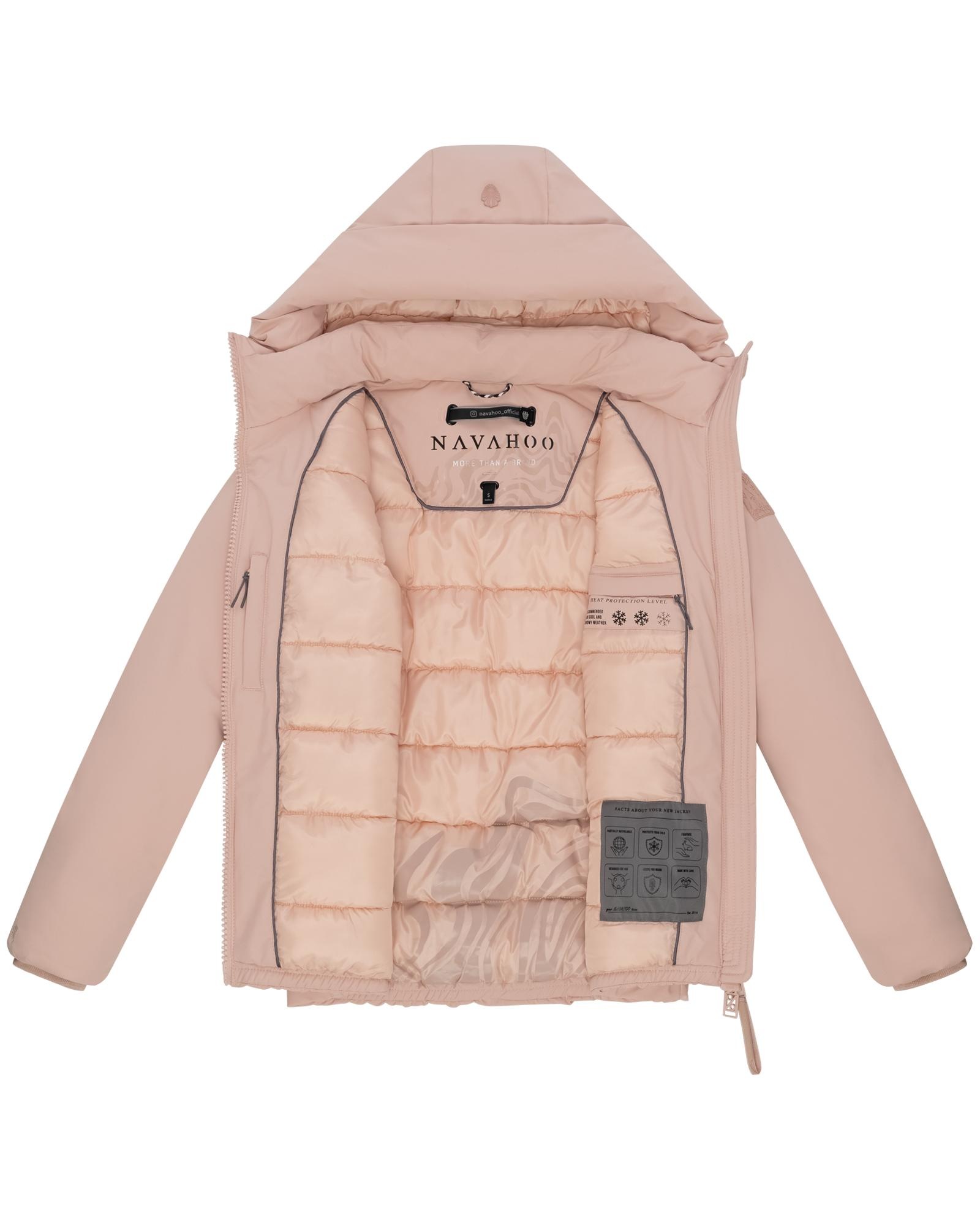 Navahoo Winterjacke »Blütenlicht 14«, mit Kapuze, Warme Damenjacke mit hohem Kragen