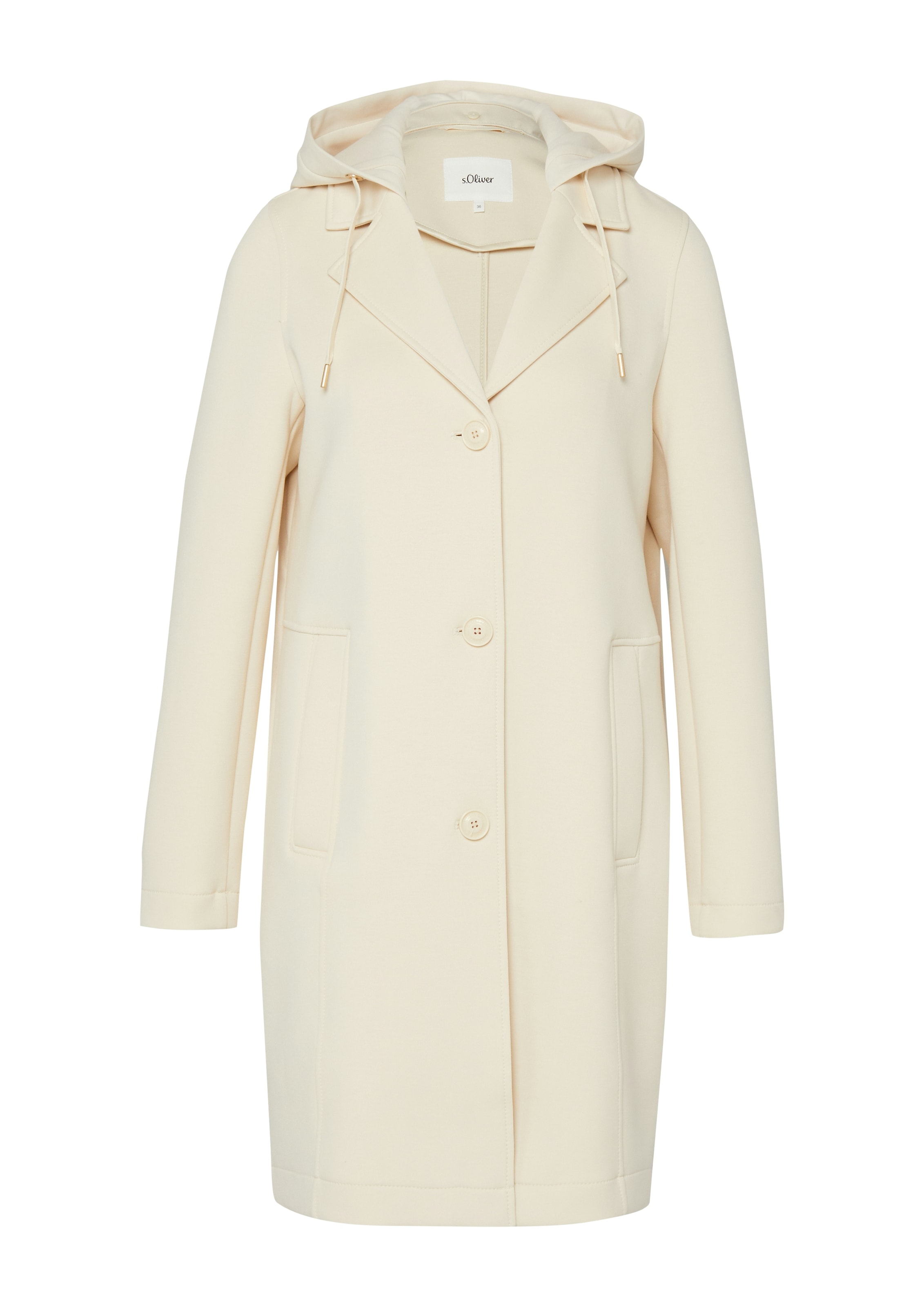 s.Oliver Langmantel mit Kapuze und Kordezug günstig online kaufen