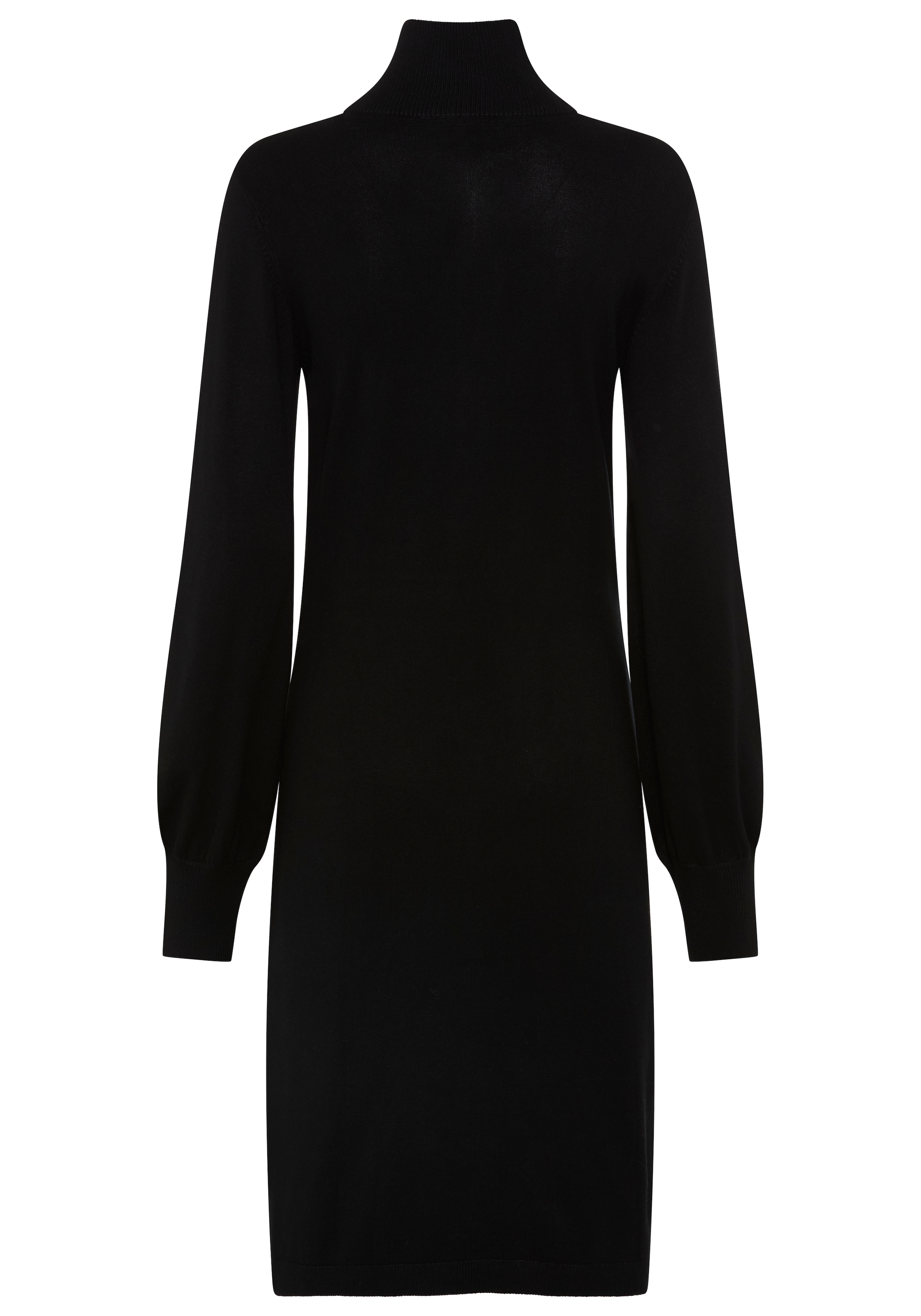 Laura Scott Strickkleid mit Troyer Kragen in Mini Form