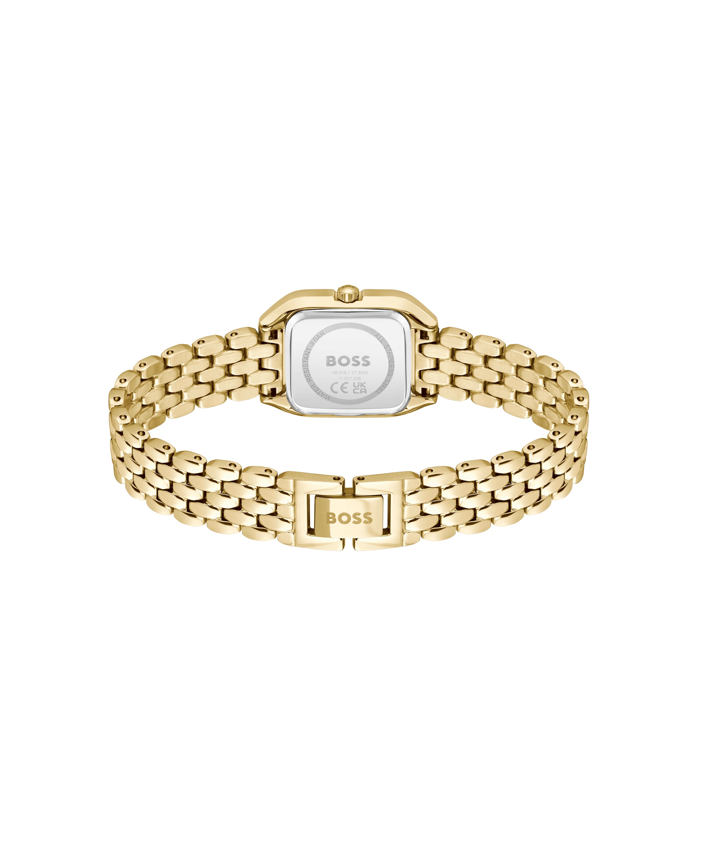 BOSS Quarzuhr »MAE PETITE« Armbanduhr, Damenuhr, Edelstahlarmband, analog