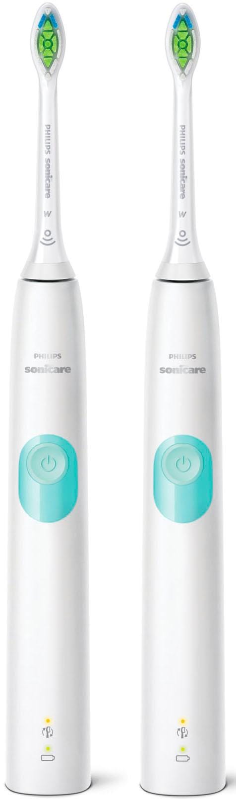 Philips Sonicare Elektrische Zahnbürste 1 kaufen Doppelpack, | 2 BAUR St. Putzprogramm ProtectiveClean Aufsteckbürsten, »HX6807/35«, 4300