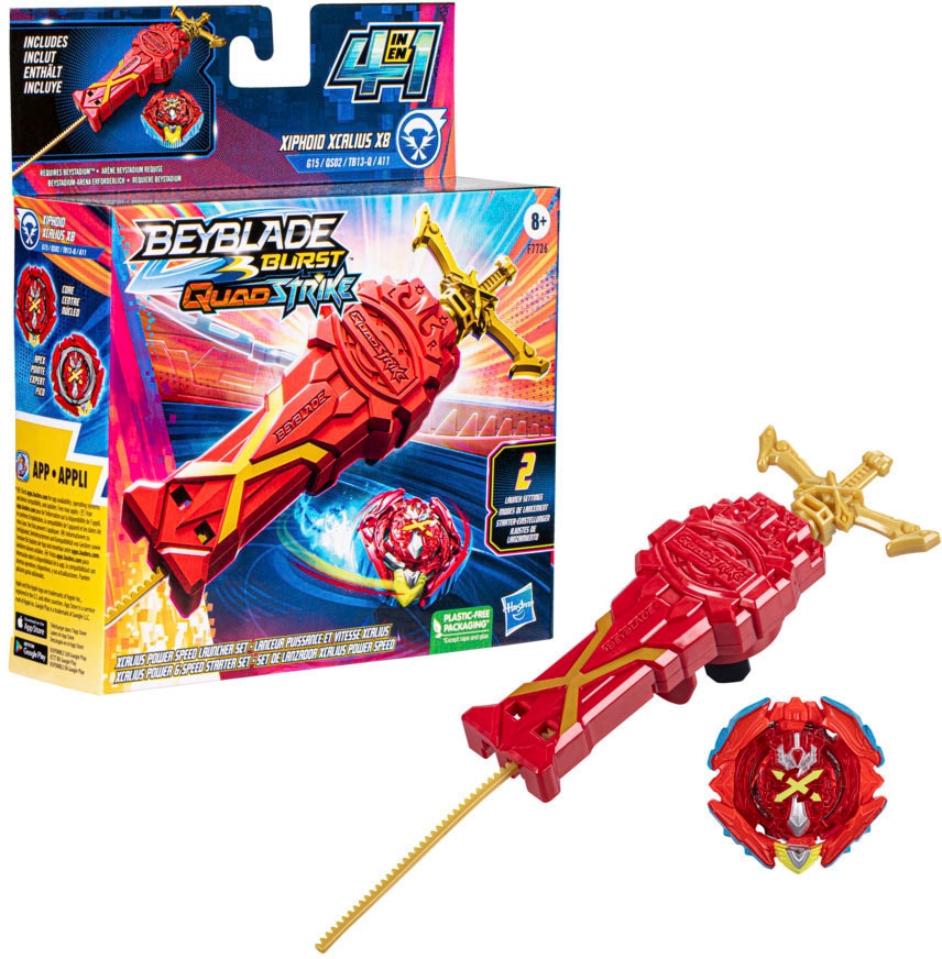 Hasbro Speed-Kreisel »Beyblade Burst Quadstrike Xcalius Power Speed«, Starter Pack
