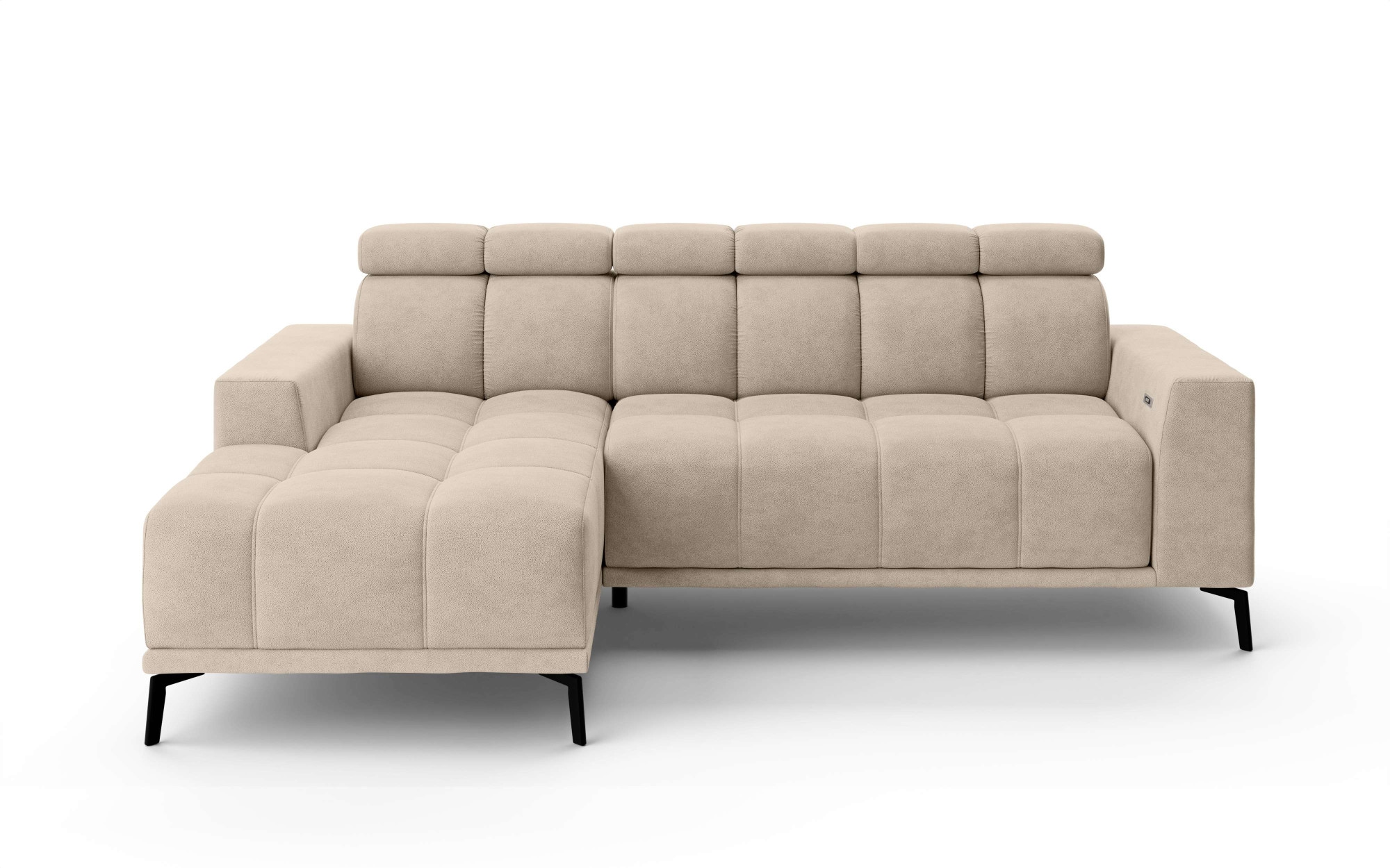 INOSIGN Ecksofa »CAZIE, Designsofa, L-Form, trendige Bubble-Optik,«, L-Form mit Wellenunterfederung, Recamiere rechts/links bestellbar
