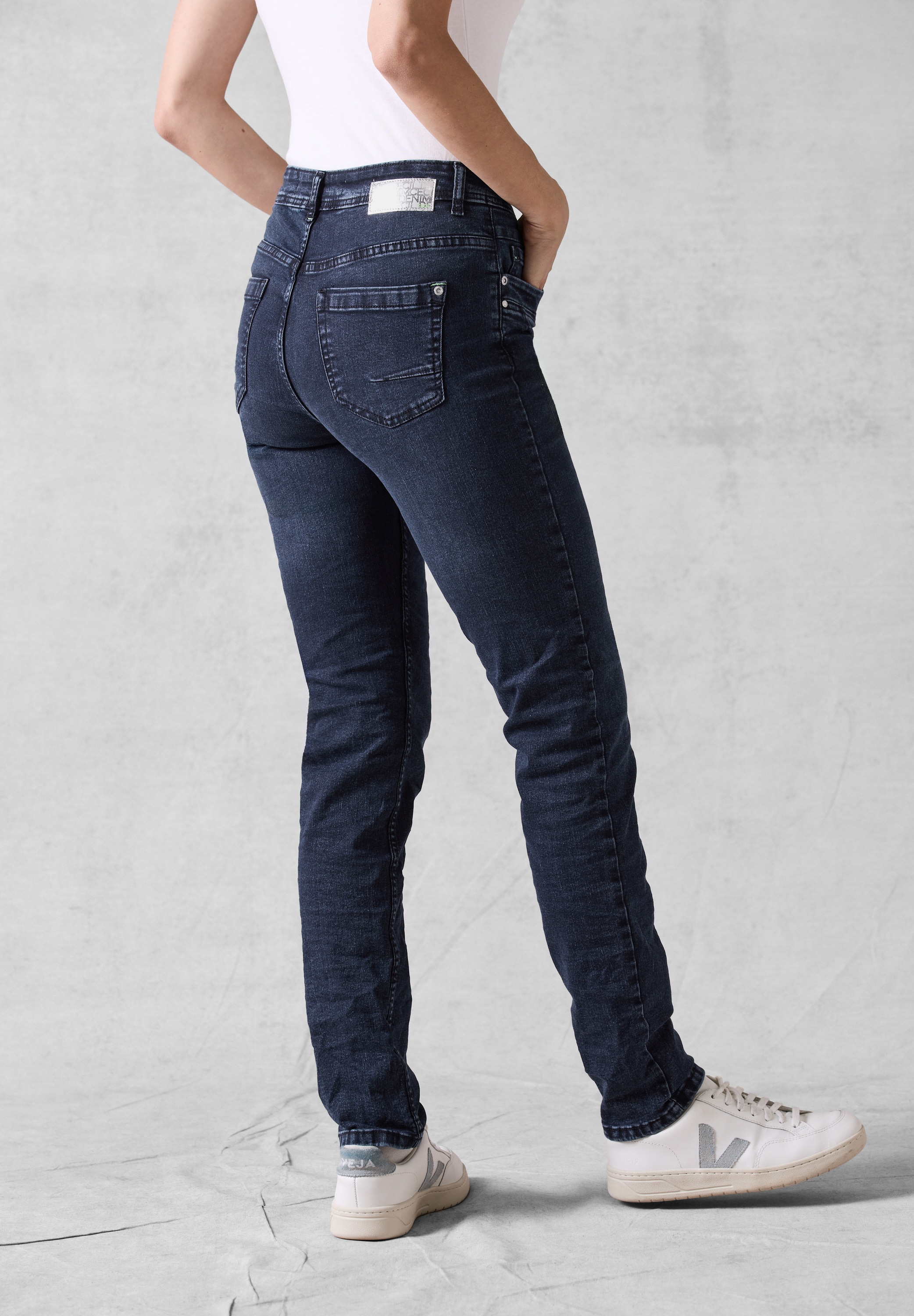 Slim-fit-Jeans, High Waist