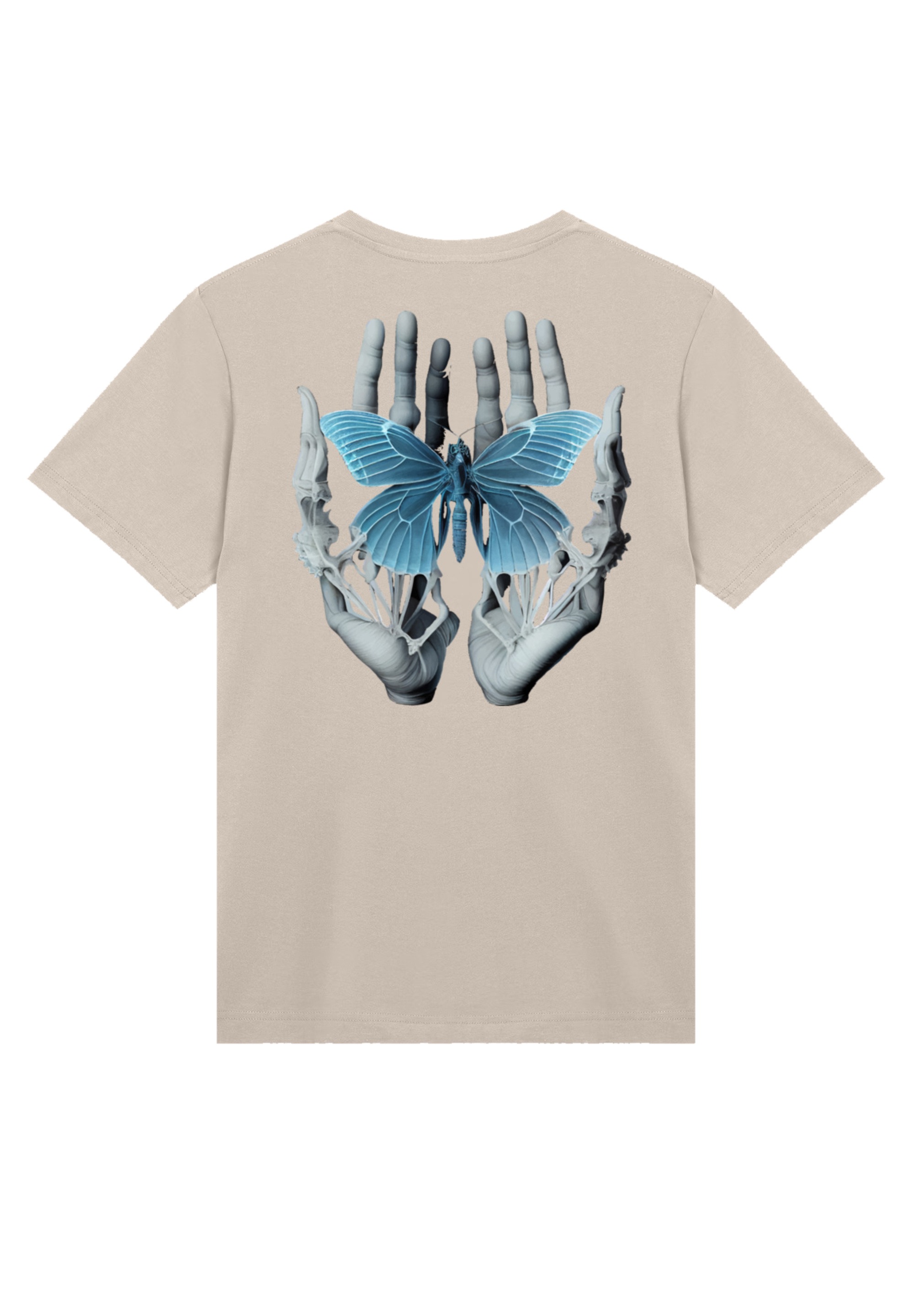 F4NT4STIC T-Shirt "Skelett Hände Schmetterling", Premium Qualität günstig online kaufen