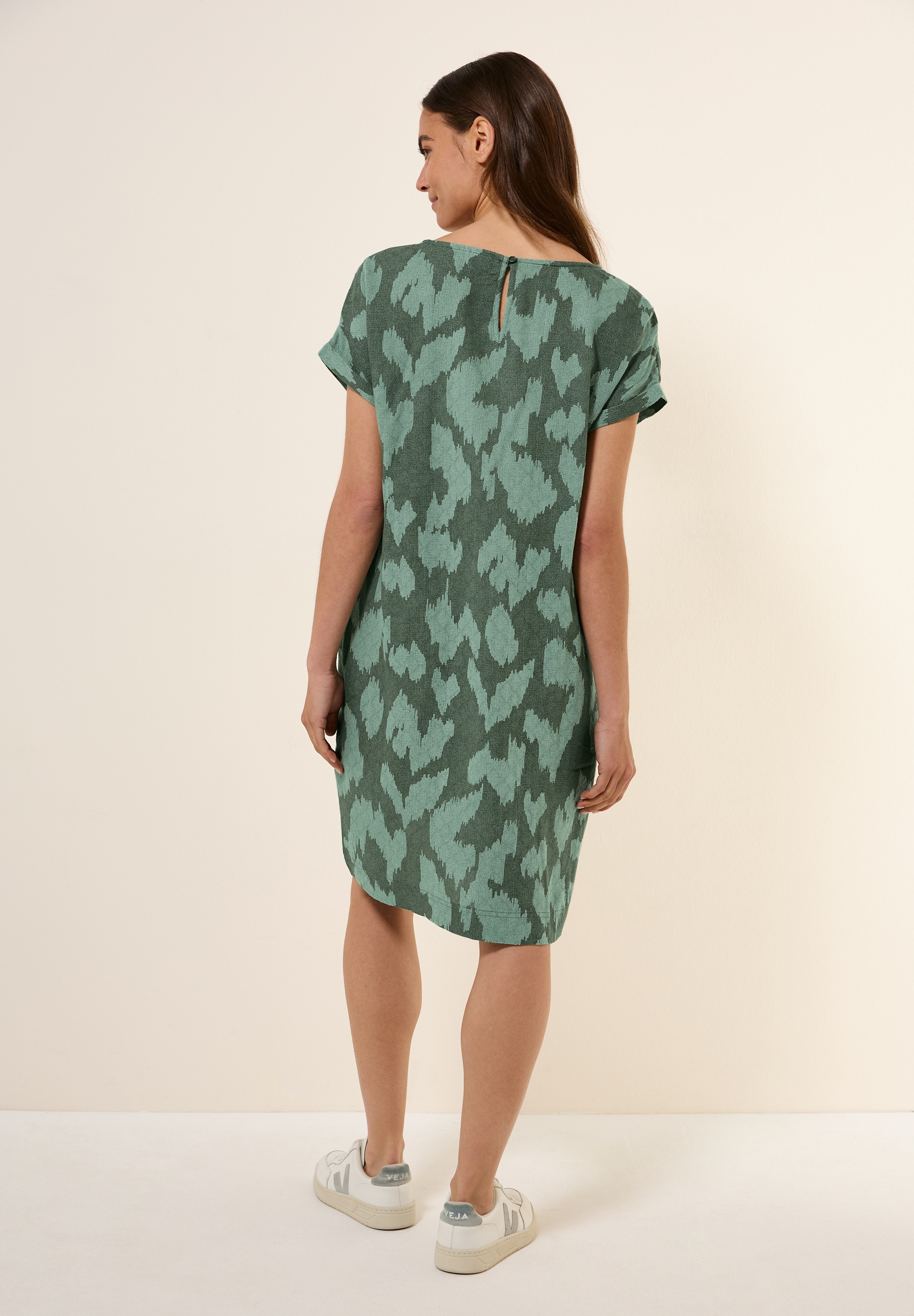 Cecil Shirtkleid Eingrifftaschen mit allover Print günstig online kaufen