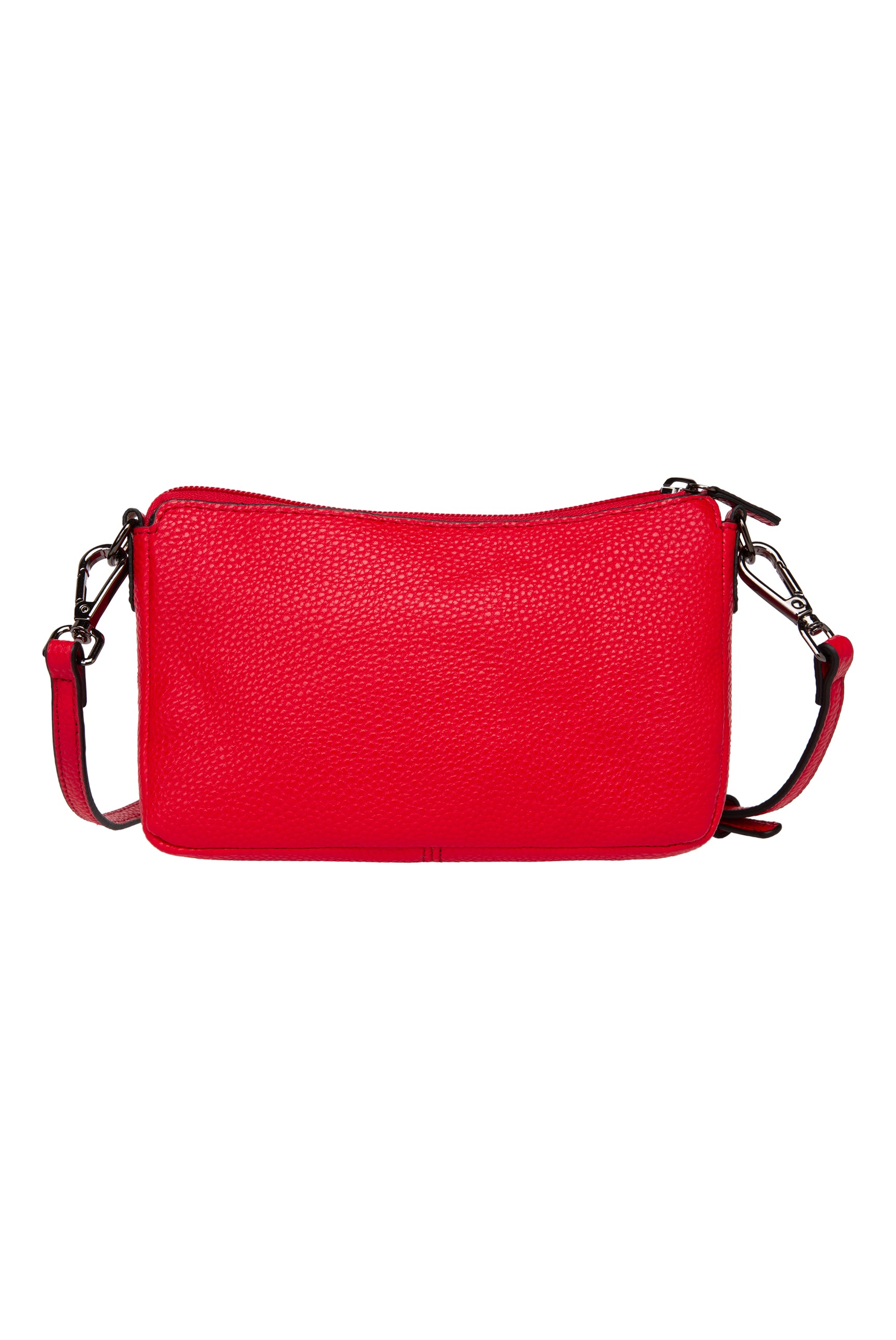 Umhängetasche SOCCX, Damen, Gr. B/H/T: 20cm x 13cm x 4cm, rot (clear rot), Polyurethan (PU), unifarben, Taschen Umhängetasche, mit abnehmbarem Schulterriemen 3