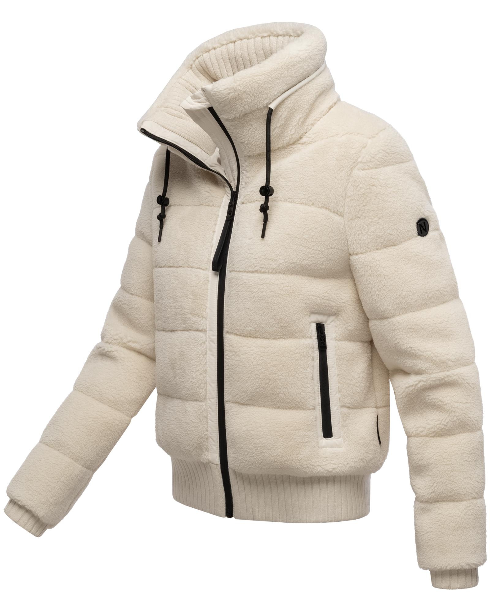 Navahoo Plüschjacke »Schneepuder 14«, warme Damen Teddyjacke für den Winter