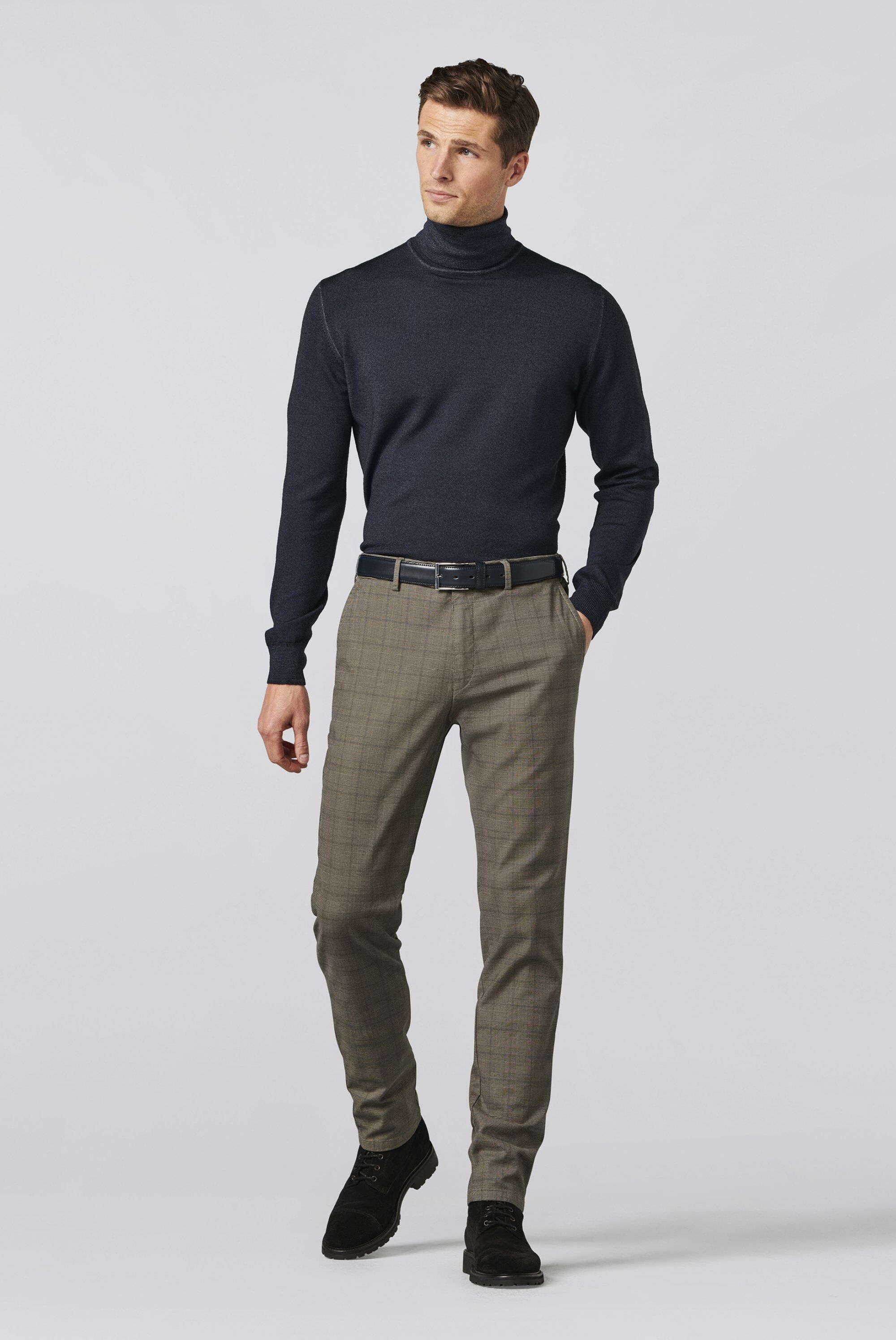 MEYER Chinos »Chino«, PRINCE OF WALES BAUMWOLL