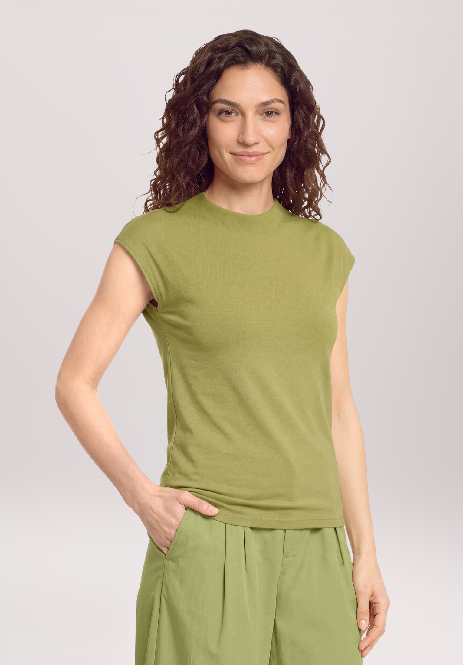 Cartoon T-Shirt »Damen mit Kragen« 1