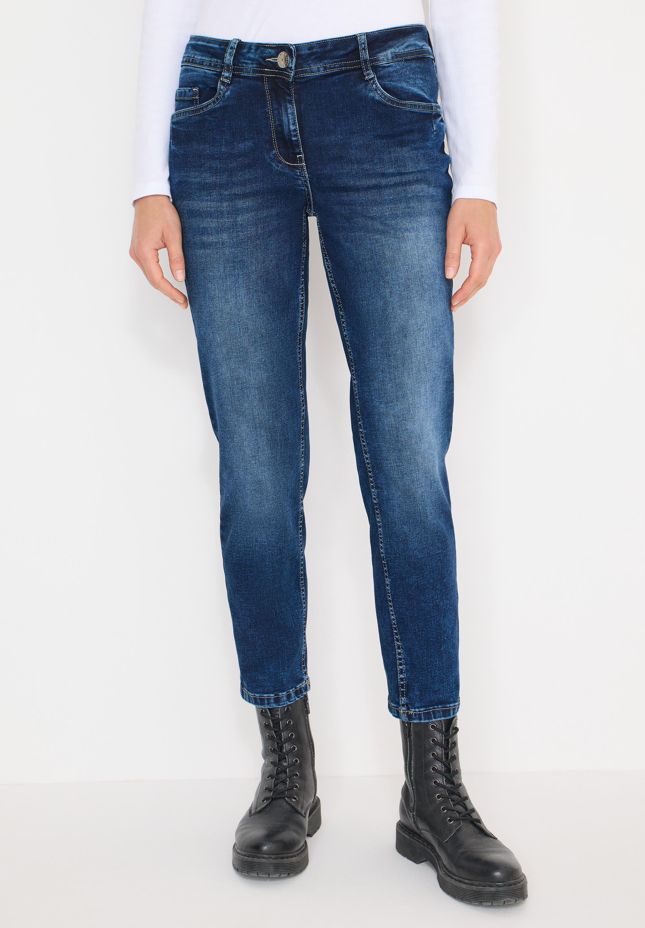 Cecil Slim-fit-Jeans Middle Waist günstig online kaufen