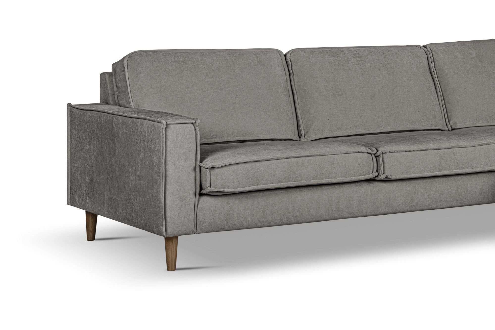 Home affaire Ecksofa »Pinto Skandi, 290 cm, Chenille, Struktur, Ottomane links / rechts«