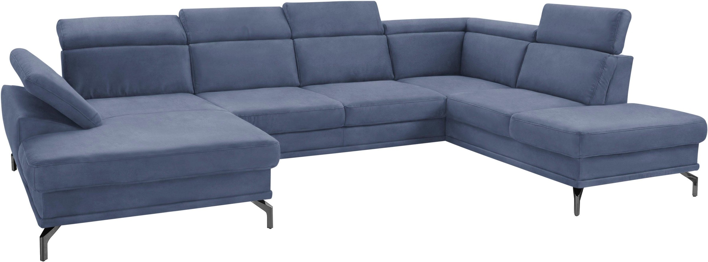 sit&more Wohnlandschaft »Scorpio U-Form«, inklusive Sitztiefenverstellung, mit Kopf- und Armteilverstellung