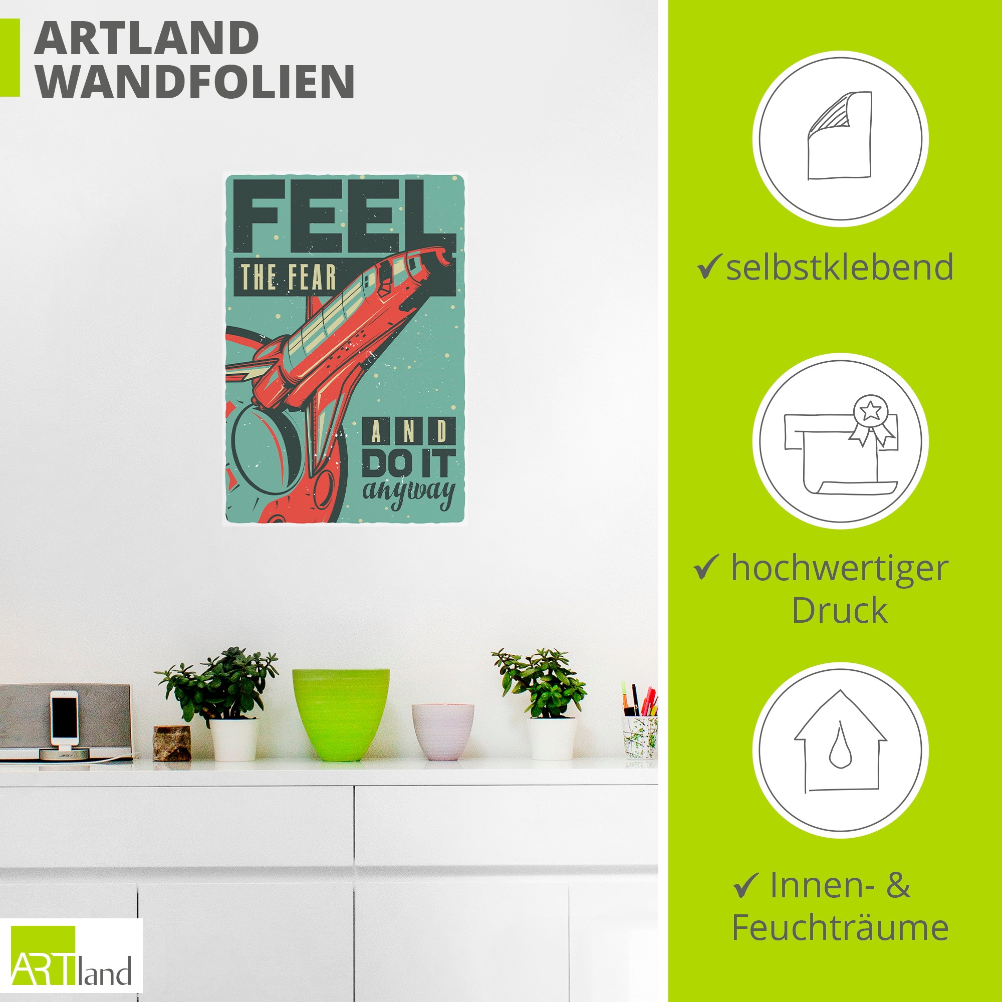 Artland Wandbild »Space Shuttle« 1 Stk. tlg. als Alubild, Leinwandbild, Poster, Wandaufkleber in verschied. Größen