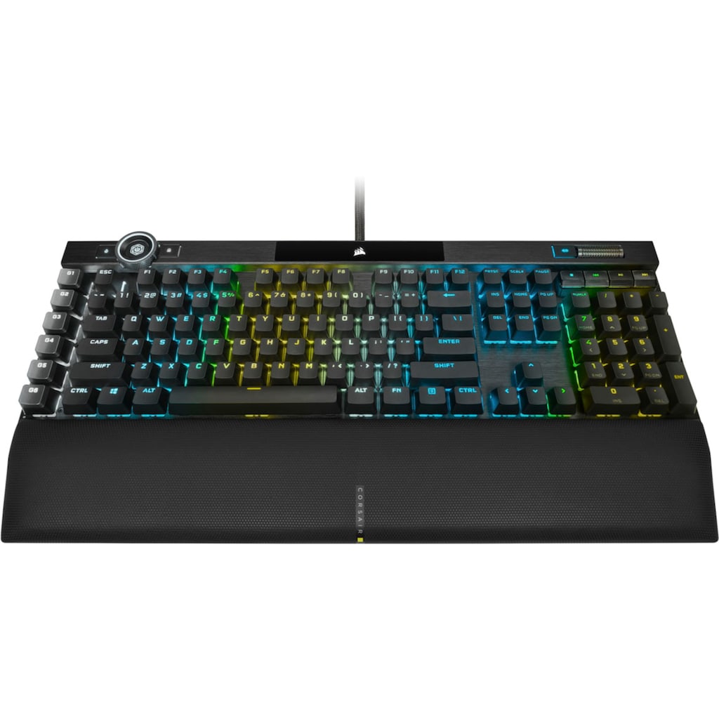 Corsair Gaming-Tastatur »Corsair K100 RGB«, (Handgelenkauflage-Multimedia-Tasten-programmierbare G-Tasten)