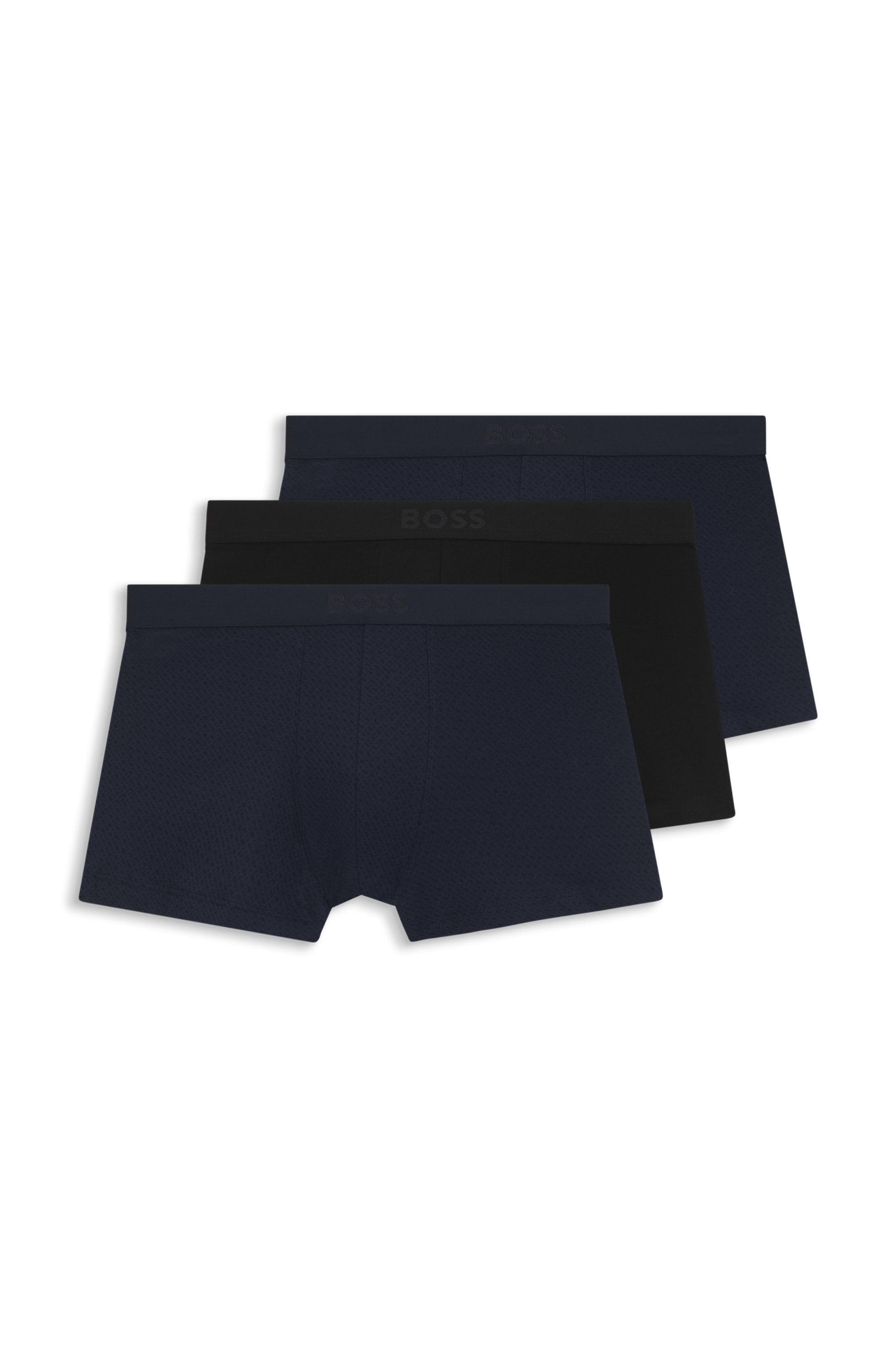 BOSS »Trunk 3P BOSS ONE« 3 Stk. mittlere Bundhöhe, 1x gemustert, 2x unifarben