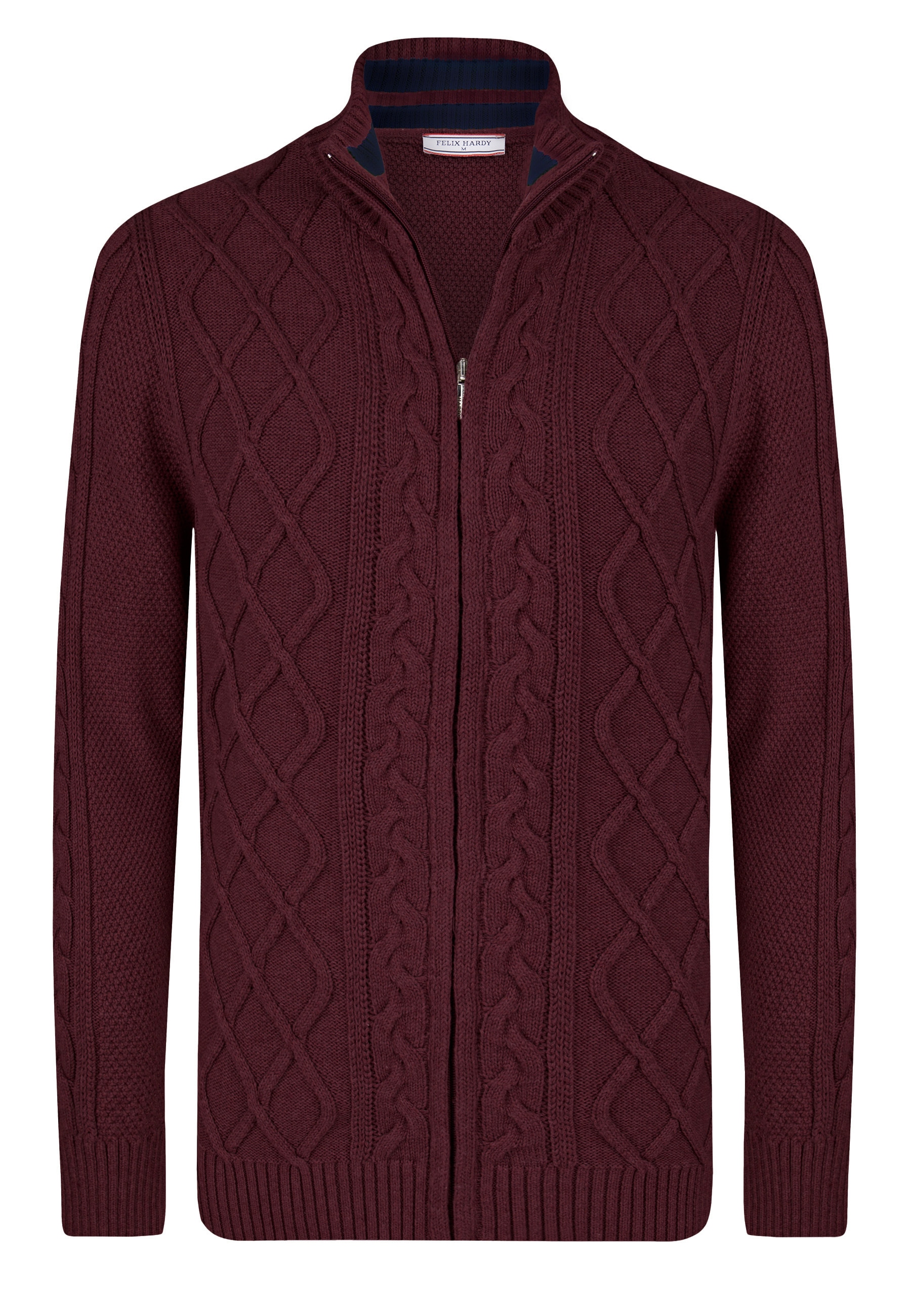 Felix Hardy "Strickjacke mit durchgehendem Reißverschluss"
