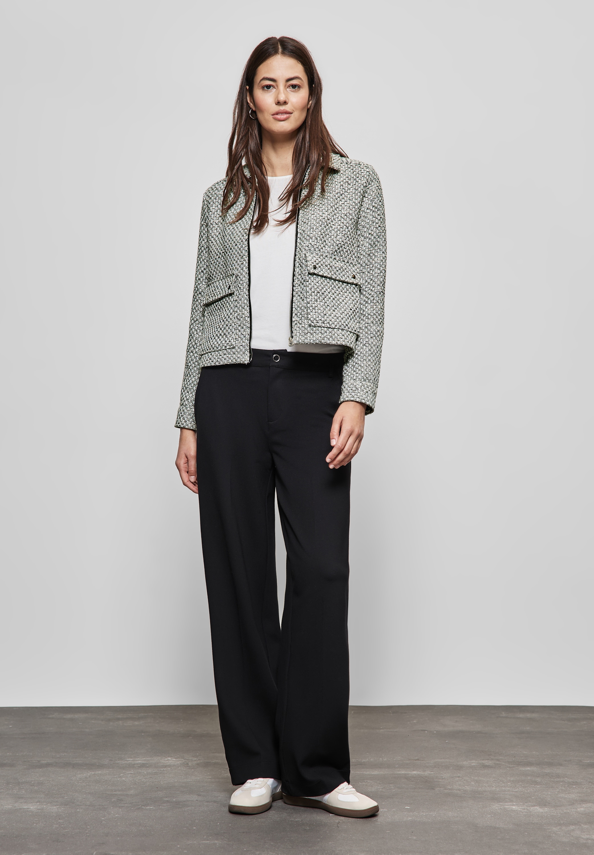 STREET ONE Kurzjacke, ohne Kapuze, aus softem Materialmix