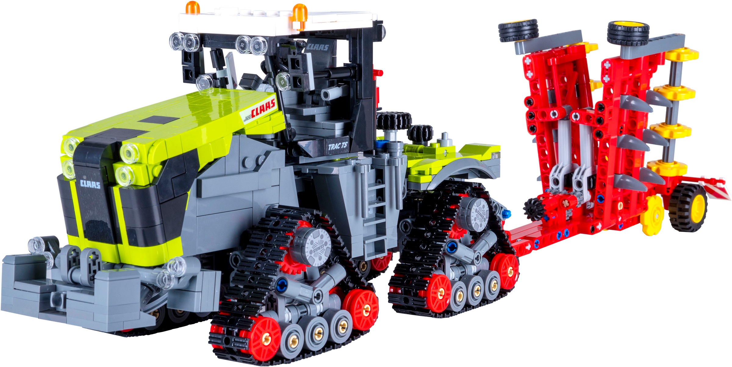 Jamara Konstruktions-Spielset »CaDA, Claas Xerion 5000 Trac TS 1:32 Bricks«, (1336 St.)
