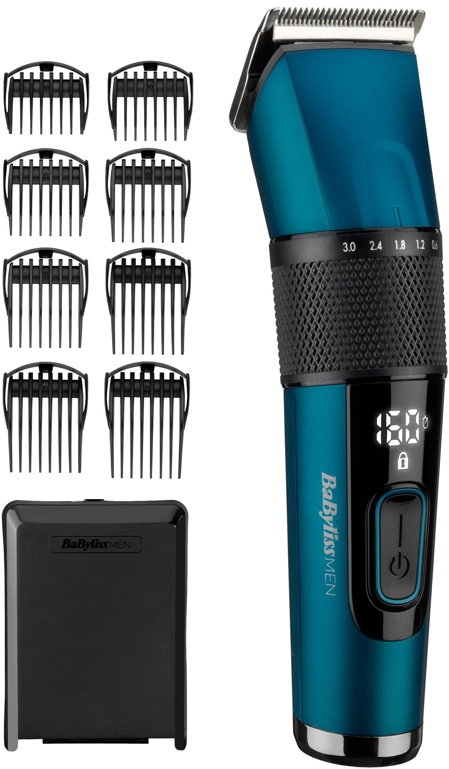 BaByliss Haarschneider »E990E mit Aufsätze, 8 Raten Japanese MEN | BAUR per Steel«, digitaler Anzeige