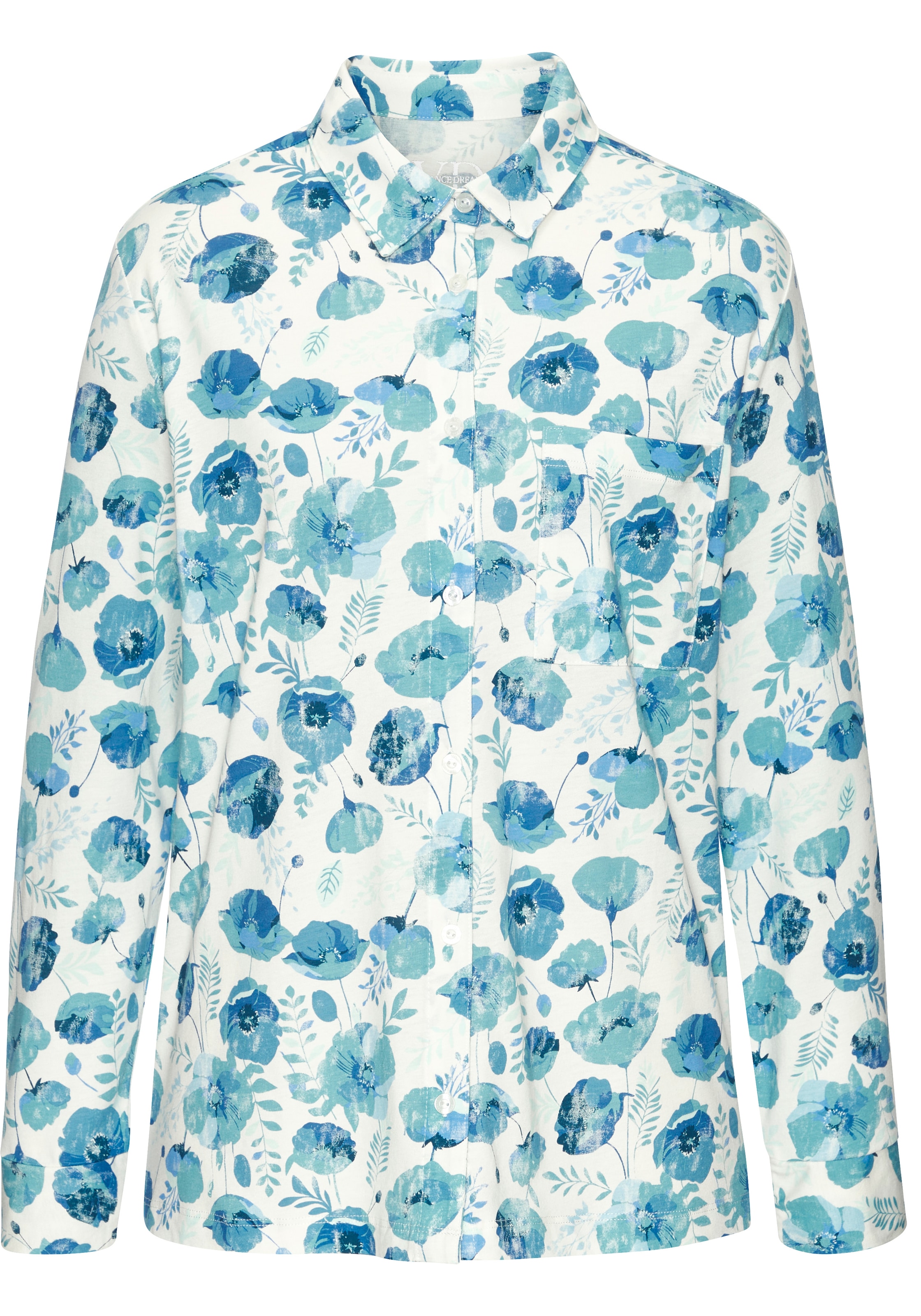 Vivance Dreams by Lascana Pyjamaoberteil 1 Mit durchgehender Knopfleiste