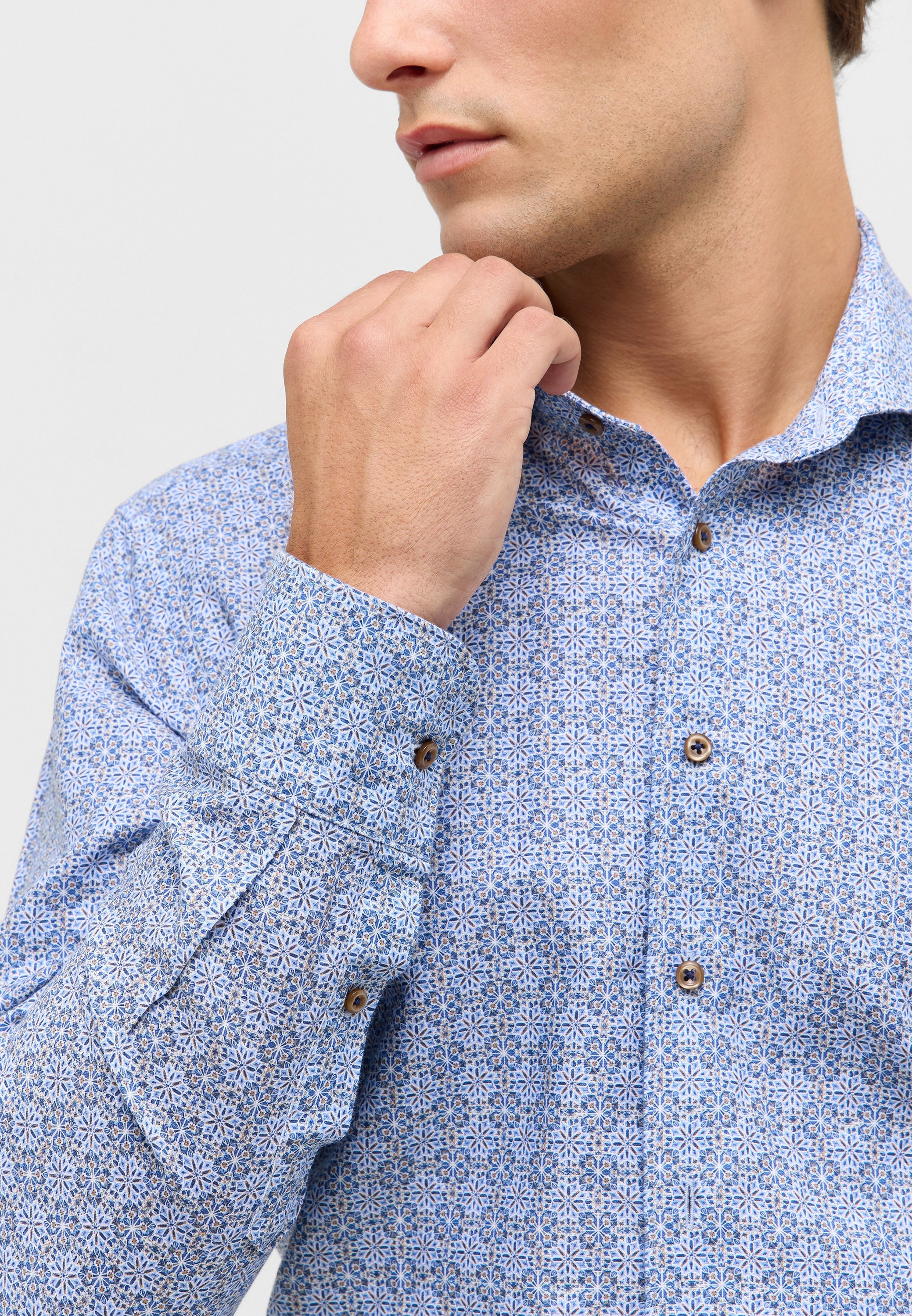 Eterna Langarmhemd »SLIM FIT«, EASY IRON (bügelleicht)