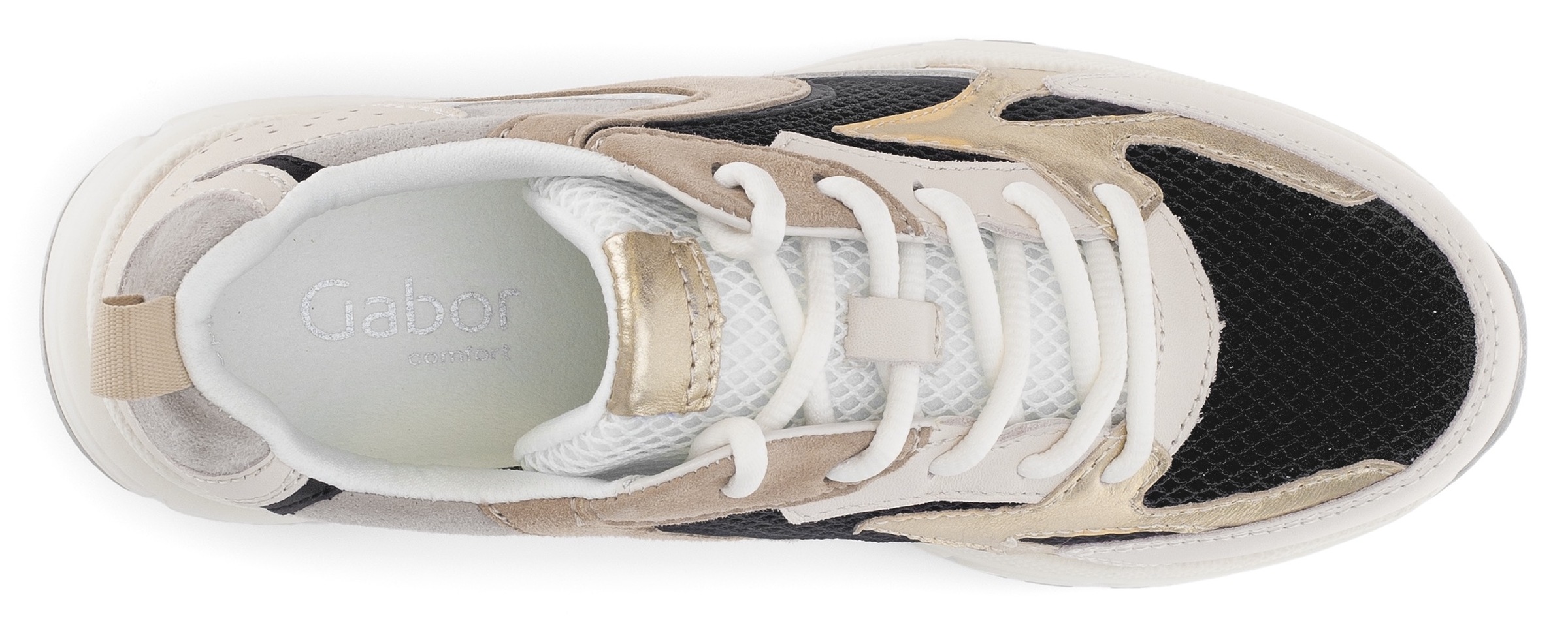 Gabor Keilsneaker »FLORENZ«, Freizeitschuh, Halbschuh, Schnürer in Bequemweite G (= weit)