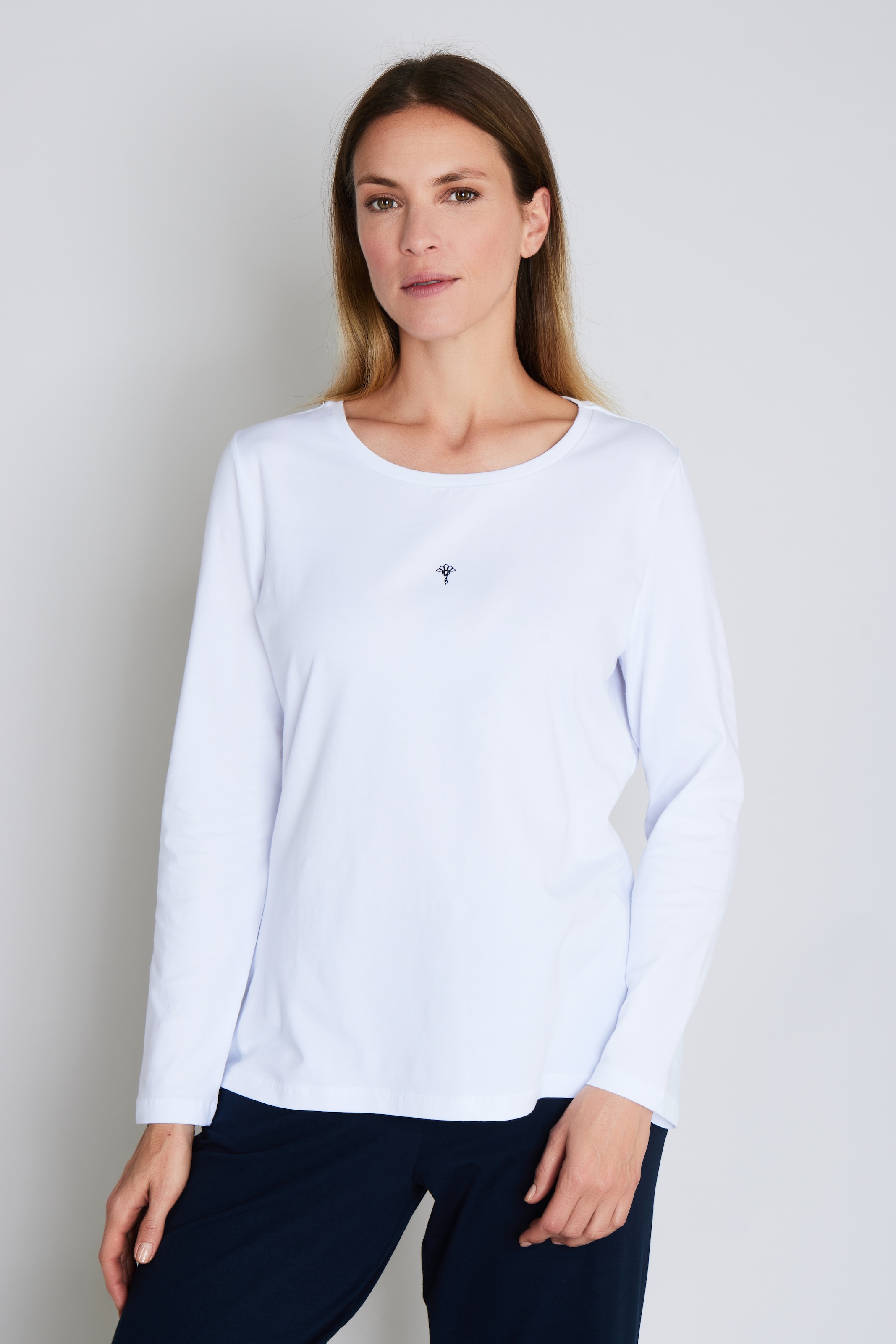 JOOP Pyjamaoberteil "Cosy" mit Rundhalsausschnitt günstig online kaufen