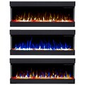 GLOW FIRE Elektrokamin »Insert Tetris 50«, Wandmontage, mit Farbwechsler und Fernbedienung