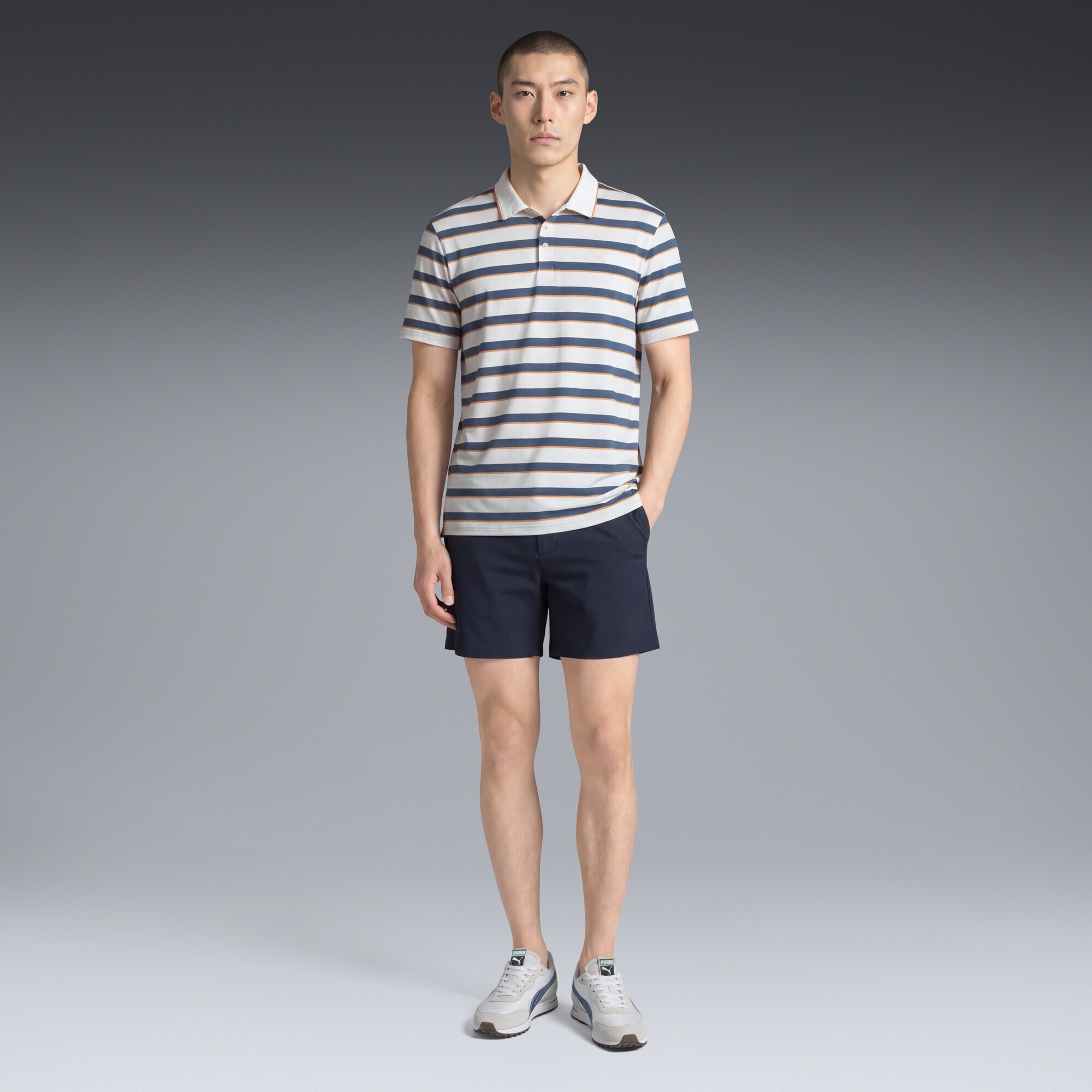 PUMA Poloshirt »CLOUDSPUN Gestreiftes Golfpolo Herren«