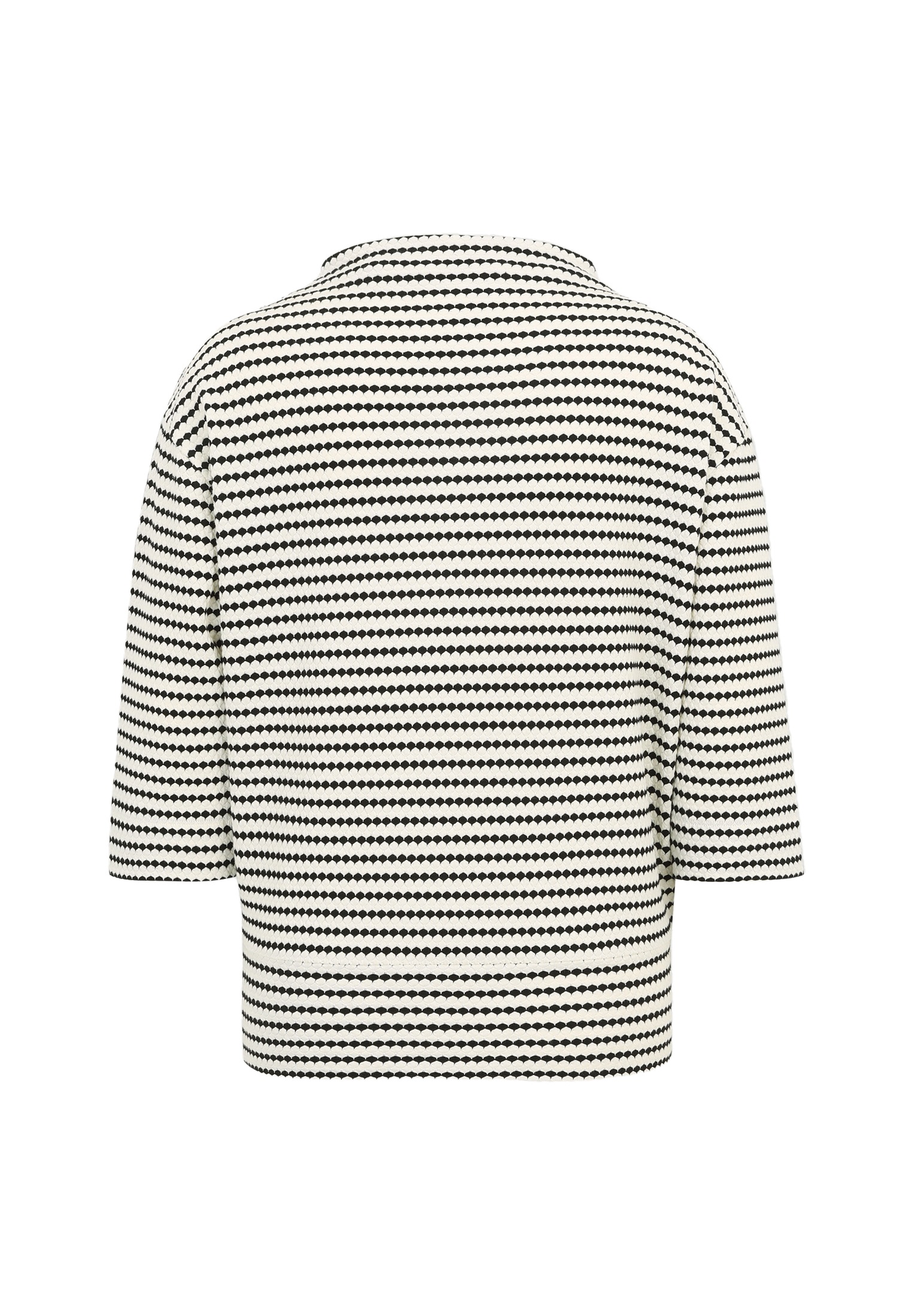 Zero Sweatshirt »zero Sweatshirt geringelt mit 3/4 Ärmel«, Plain/ohne Details