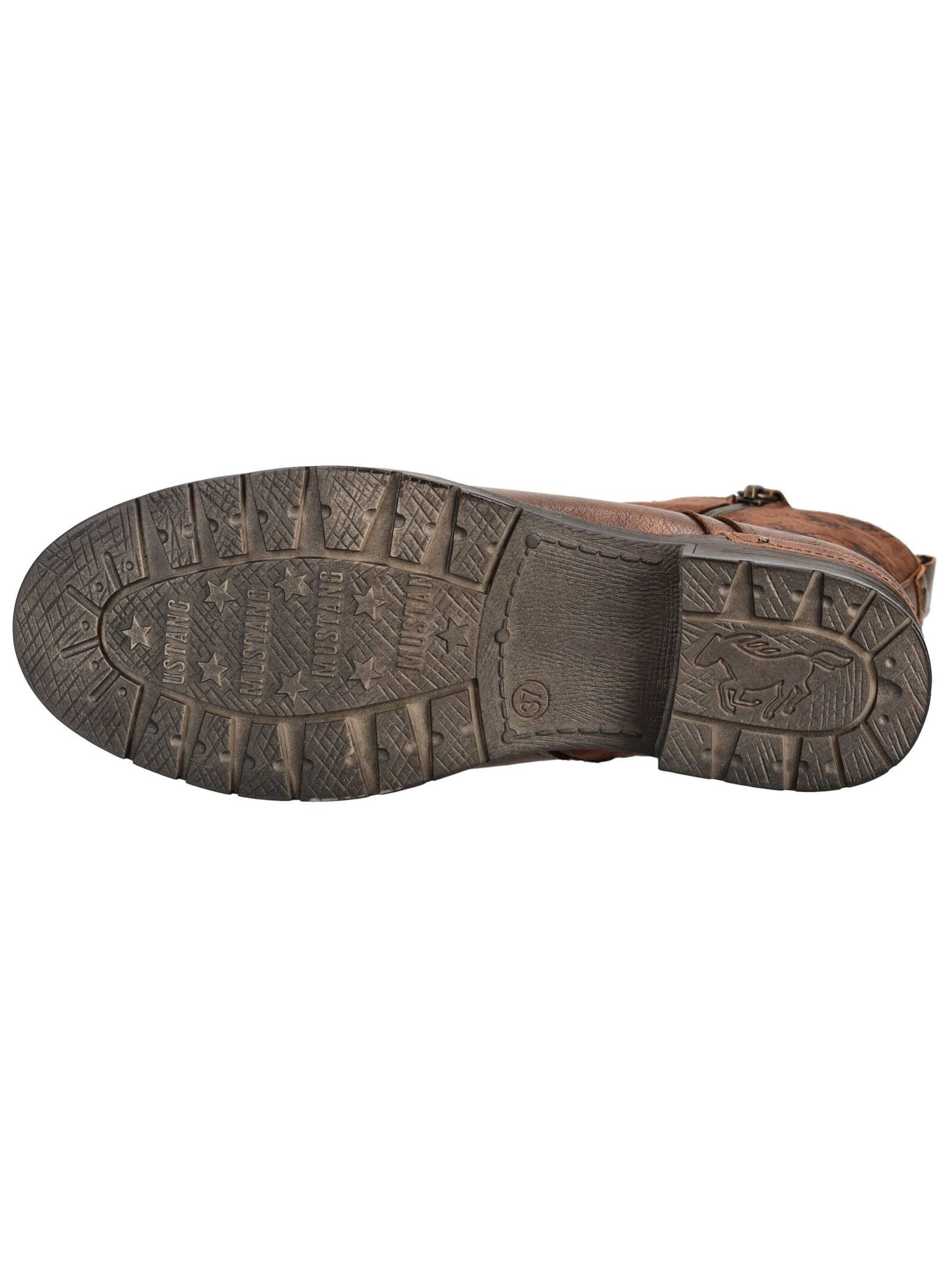 Mustang Shoes Schnürstiefelette »Mustang Shoes Stiefelette Lederimitat/Textil«