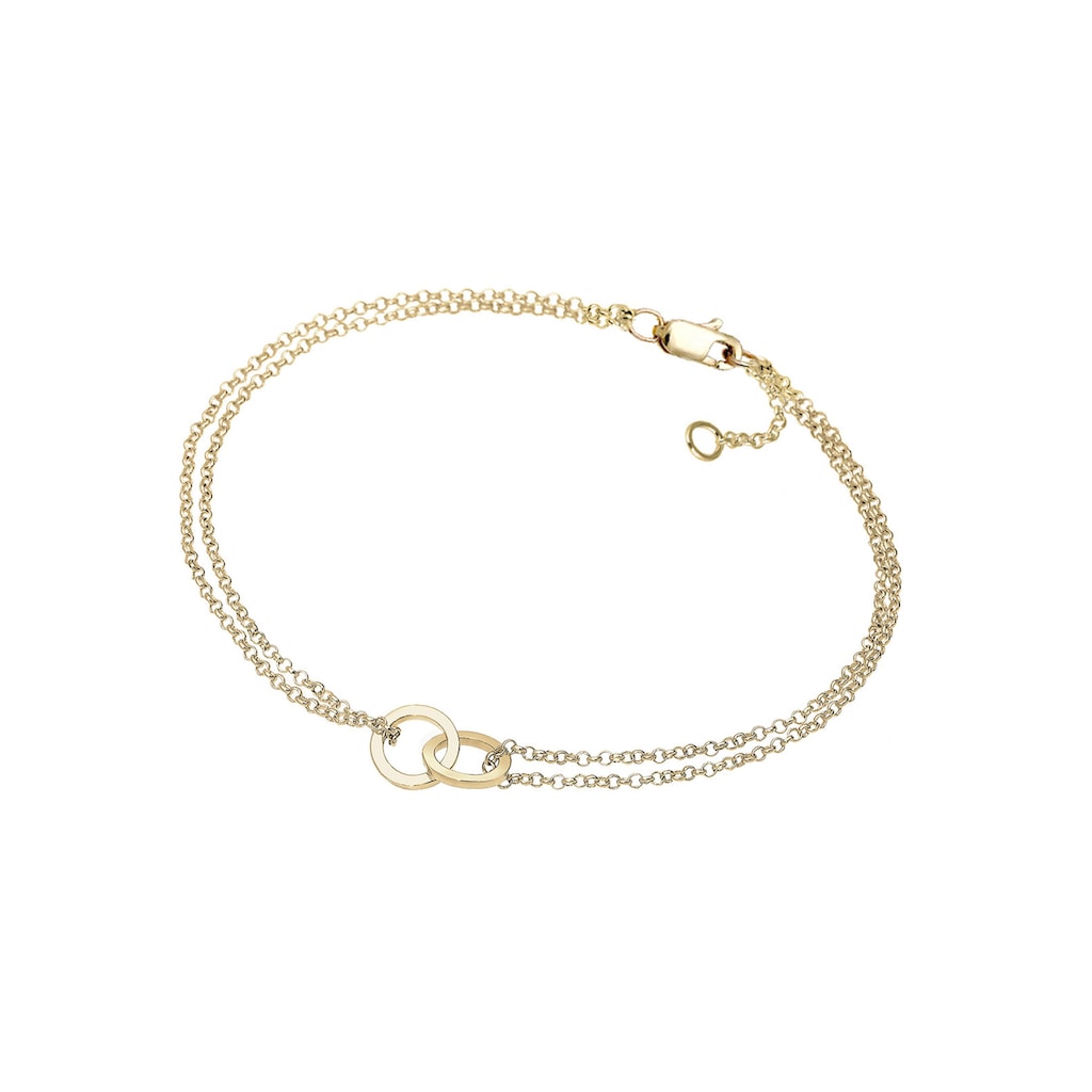 Elli Premium Armband »Kreis 375 Gelbgold«