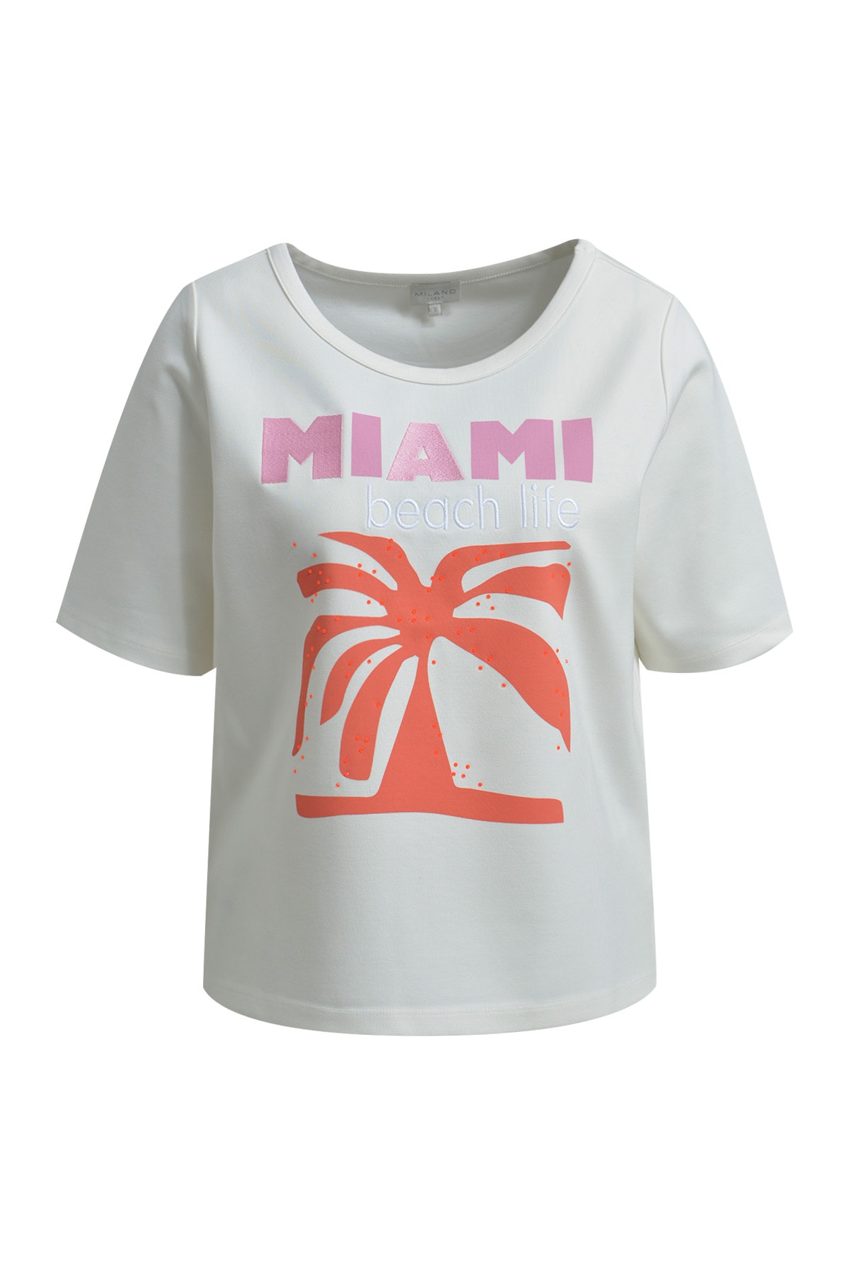 Milano Italy Sweater , mit Glitzersteinchen
