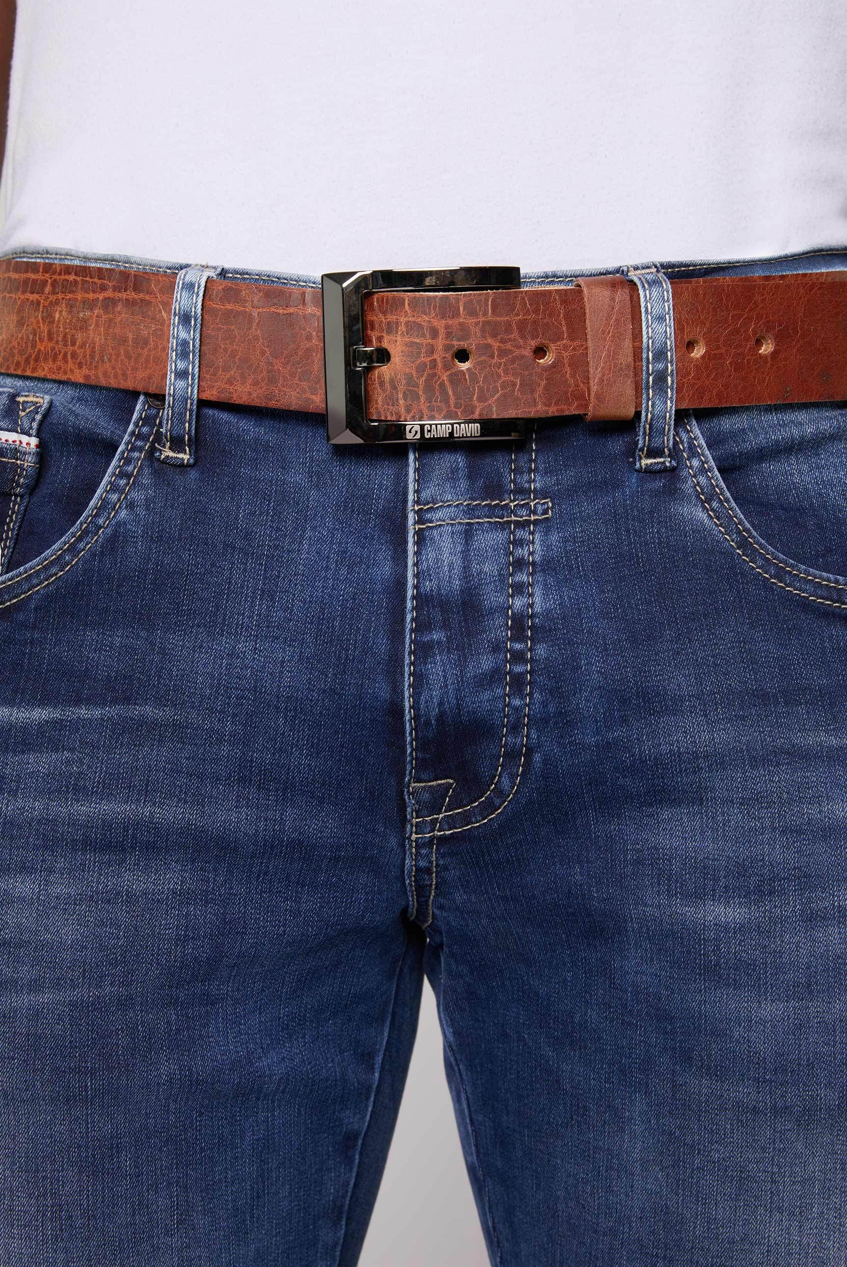 Thumbnail - CAMP DAVID Ledergürtel mit allergikerfreundlichem Verschluss