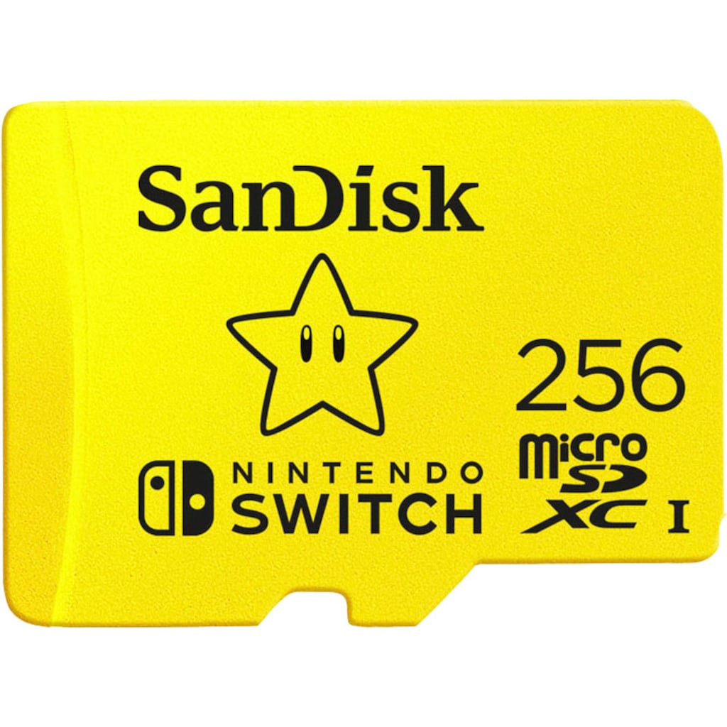 Sandisk Speicherkarte »microSDXC für Nintendo Switch 256GB«, (100 MB/s Lesegeschwindigkeit)