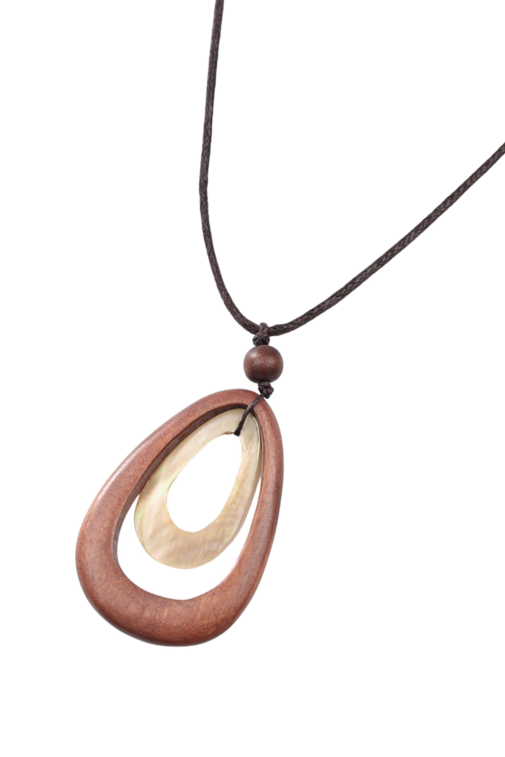 COLLEZIONE ALESSANDRO Lange Kette »Zamboanga«, aus echtem Holz