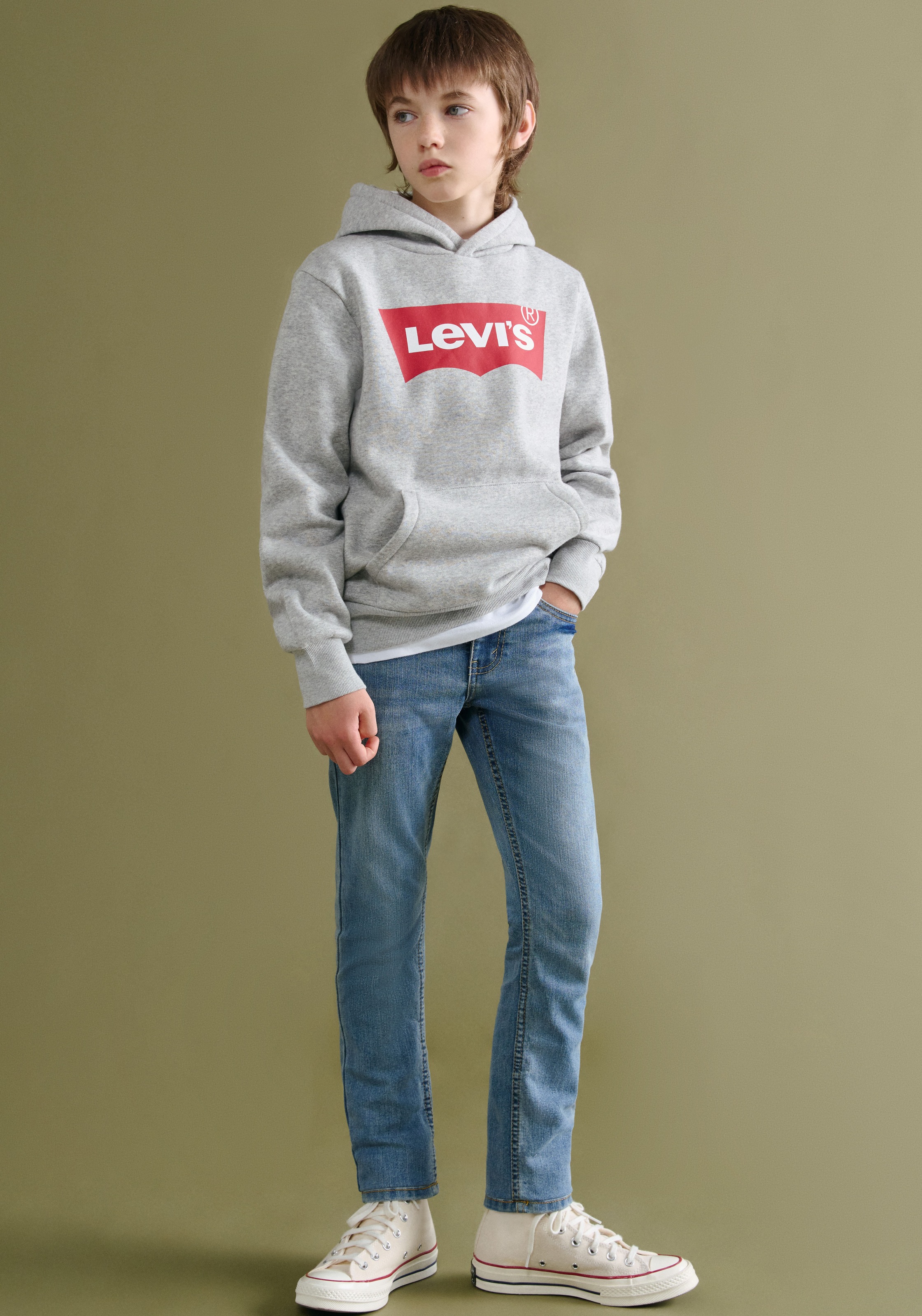 Levi's® Kids Kapuzensweatshirt »LVB BATWING PULLOVER HOODIE«, for BOYS
