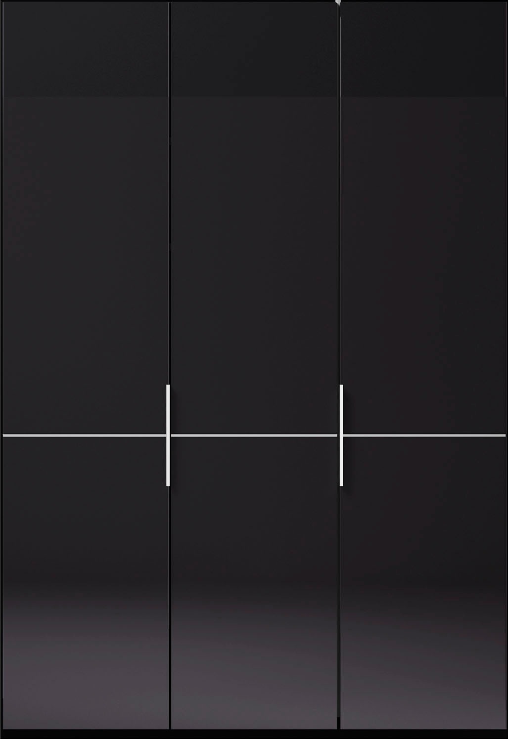 Thumbnail - Musterring Drehtürenschrank "Imola W", Einlegeböden und Kleiderstangen,mit Glastüren und Aufleistung in Chrom