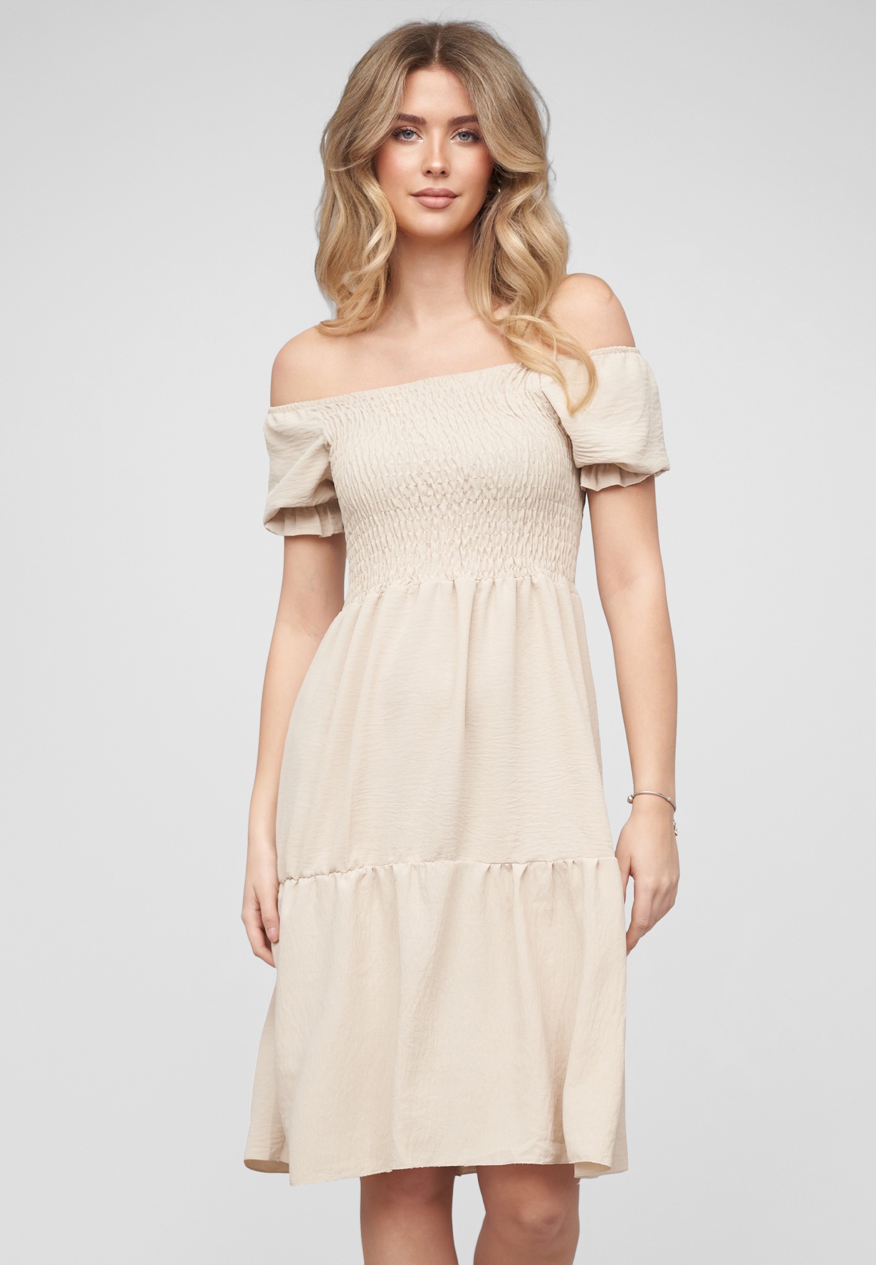 CLOUD 5IVE A-Linien-Kleid »CLOUD 5IVE Off Shoulder Dress« 1 tlg.