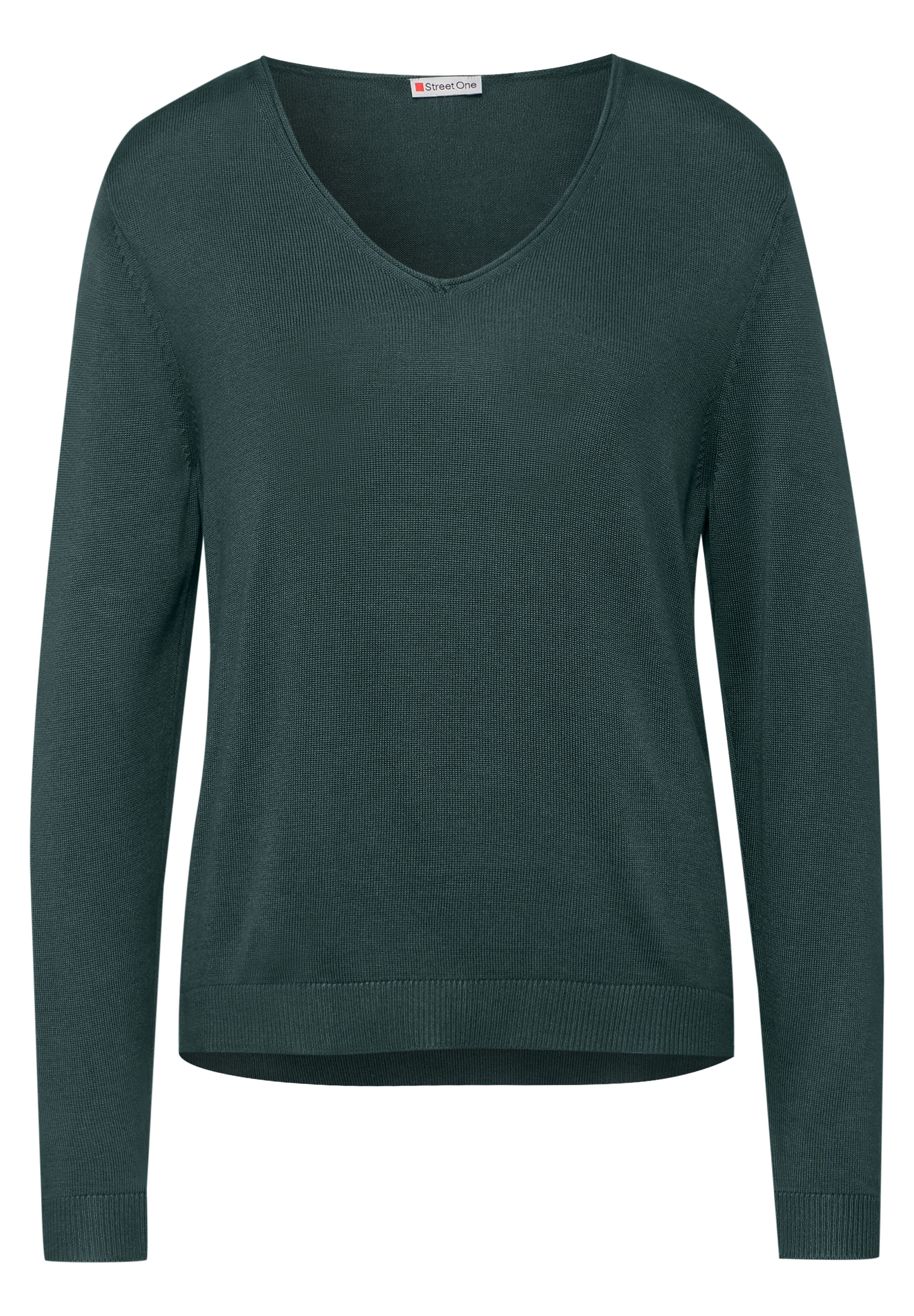 STREET ONE Strickpullover, mit V-Ausschnitt
