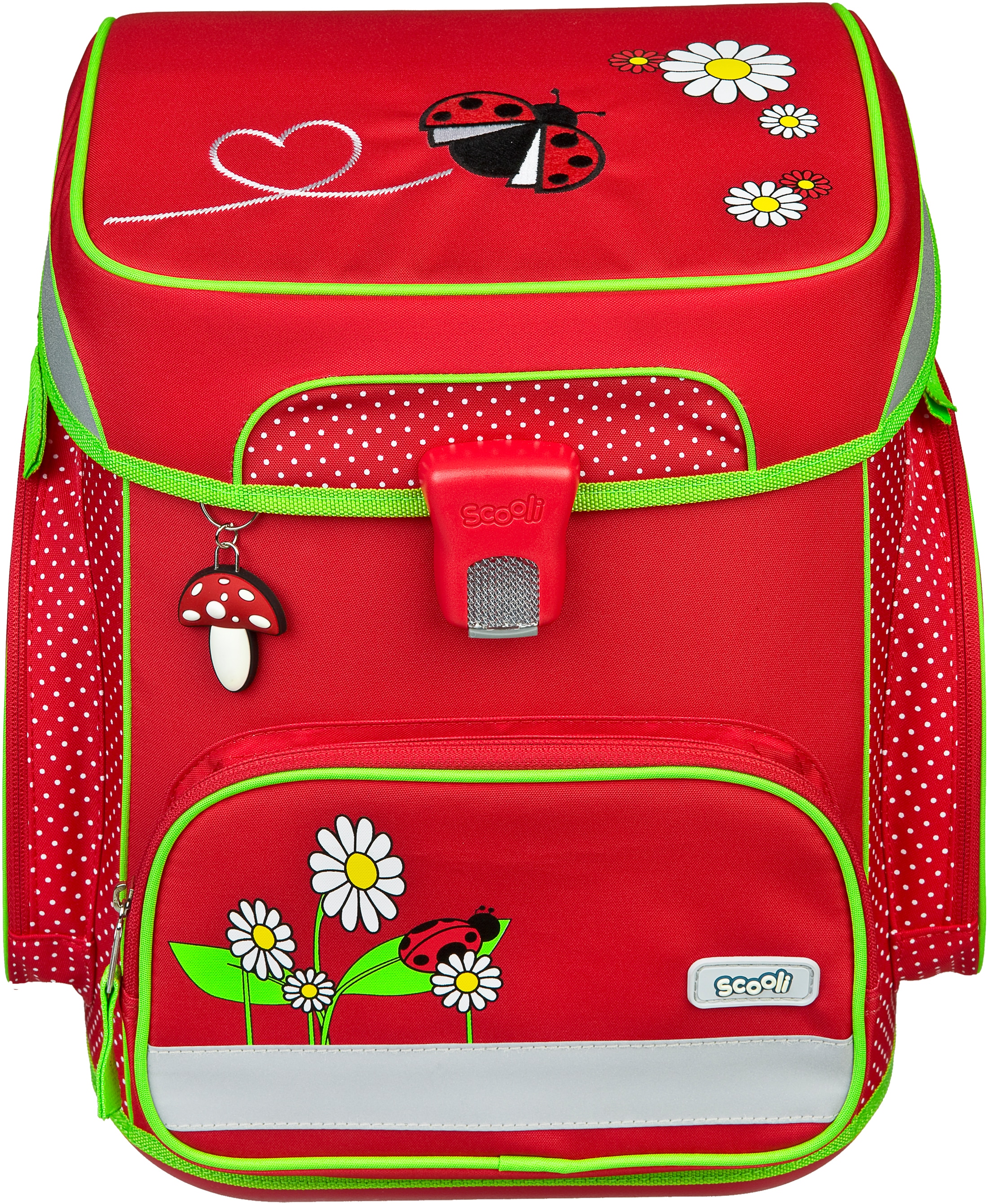 Scooli Schulranzen »EasyFit, Sweet Beetles«, Reflektoren