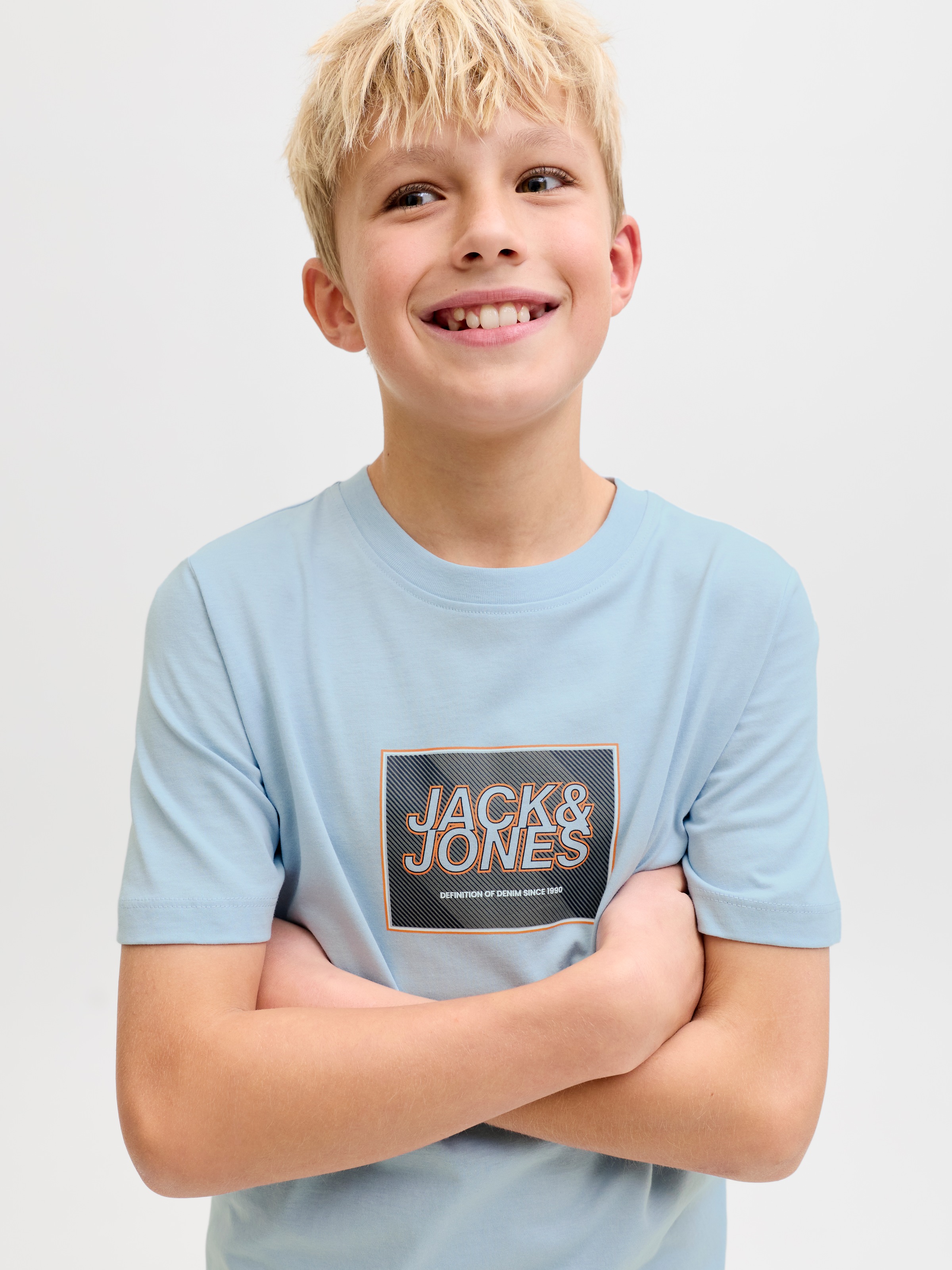 Thumbnail - Jack & Jones Junior T-Shirt "JJRAIN TEE SS CREW NECK JNR" mit Logoprint